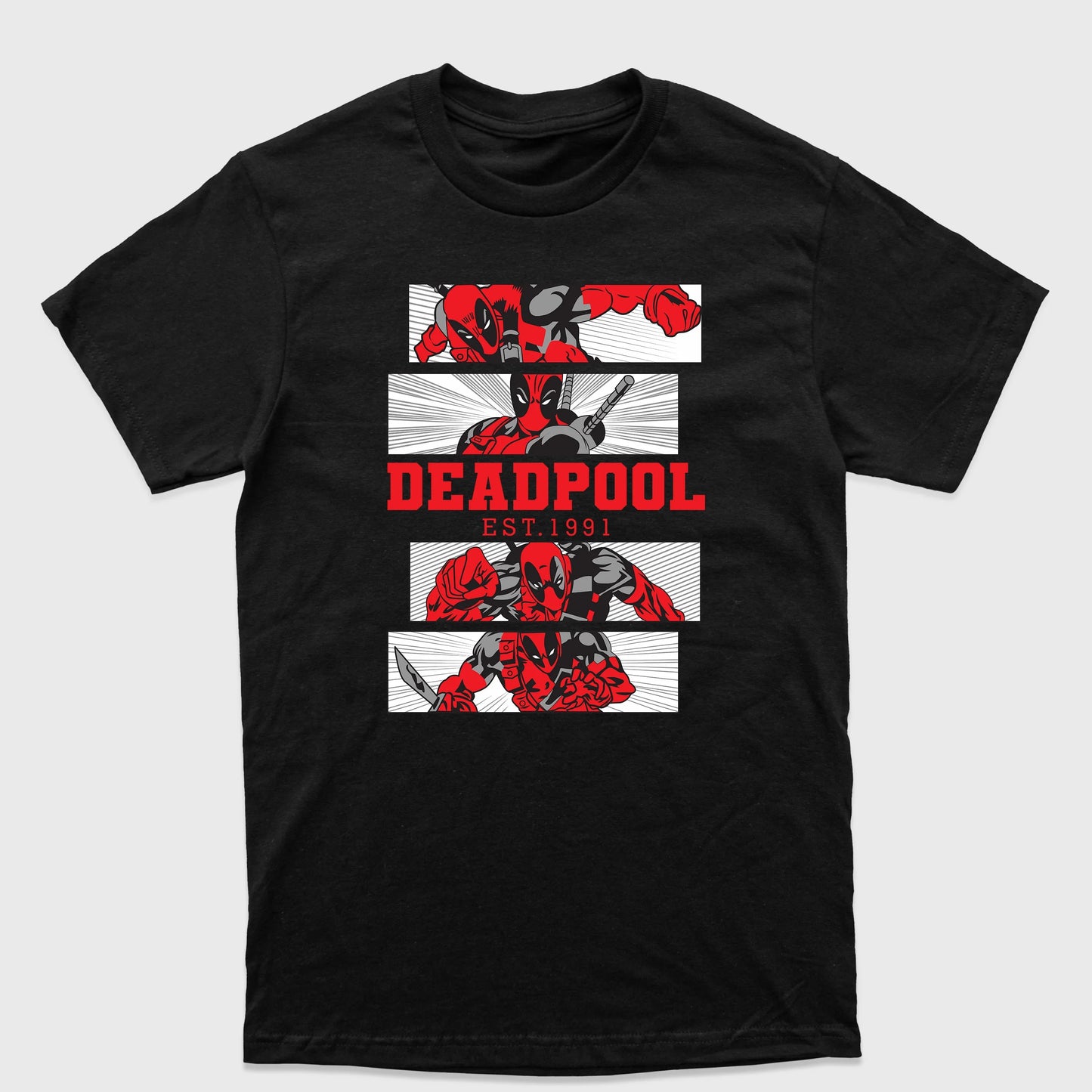Camiseta Básica Deadpool Est. 1991 Preto