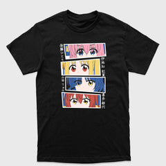 Camiseta Básica Faces Kessoku Band Bocchi the Rock