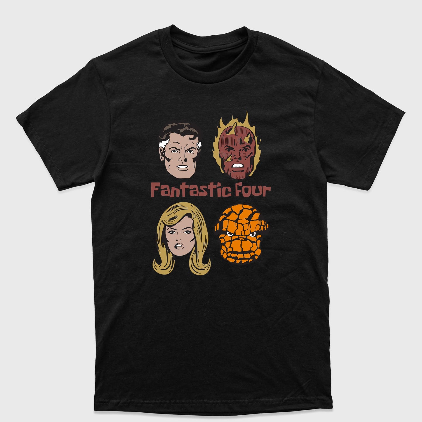 Camiseta Básica Fantastic Four Preto
