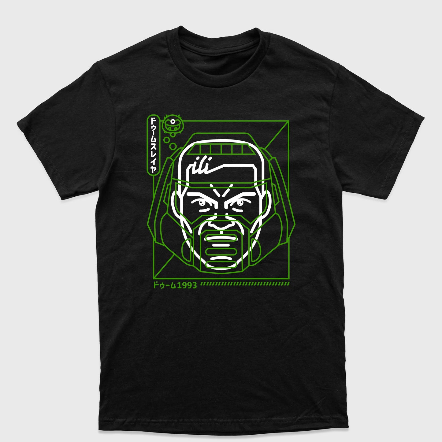 Camiseta Básica Green Cap Doom