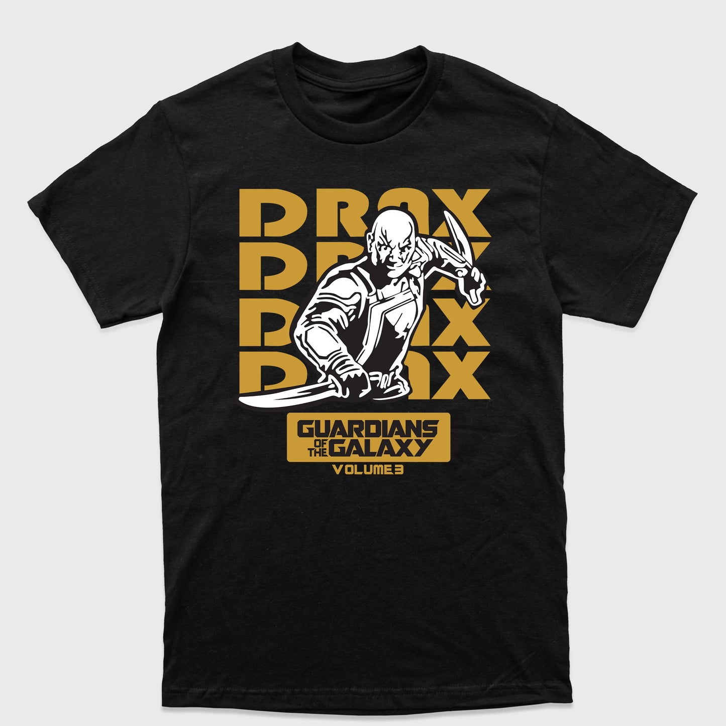 Camiseta Básica Guardiões da Galáxia Drax Preto
