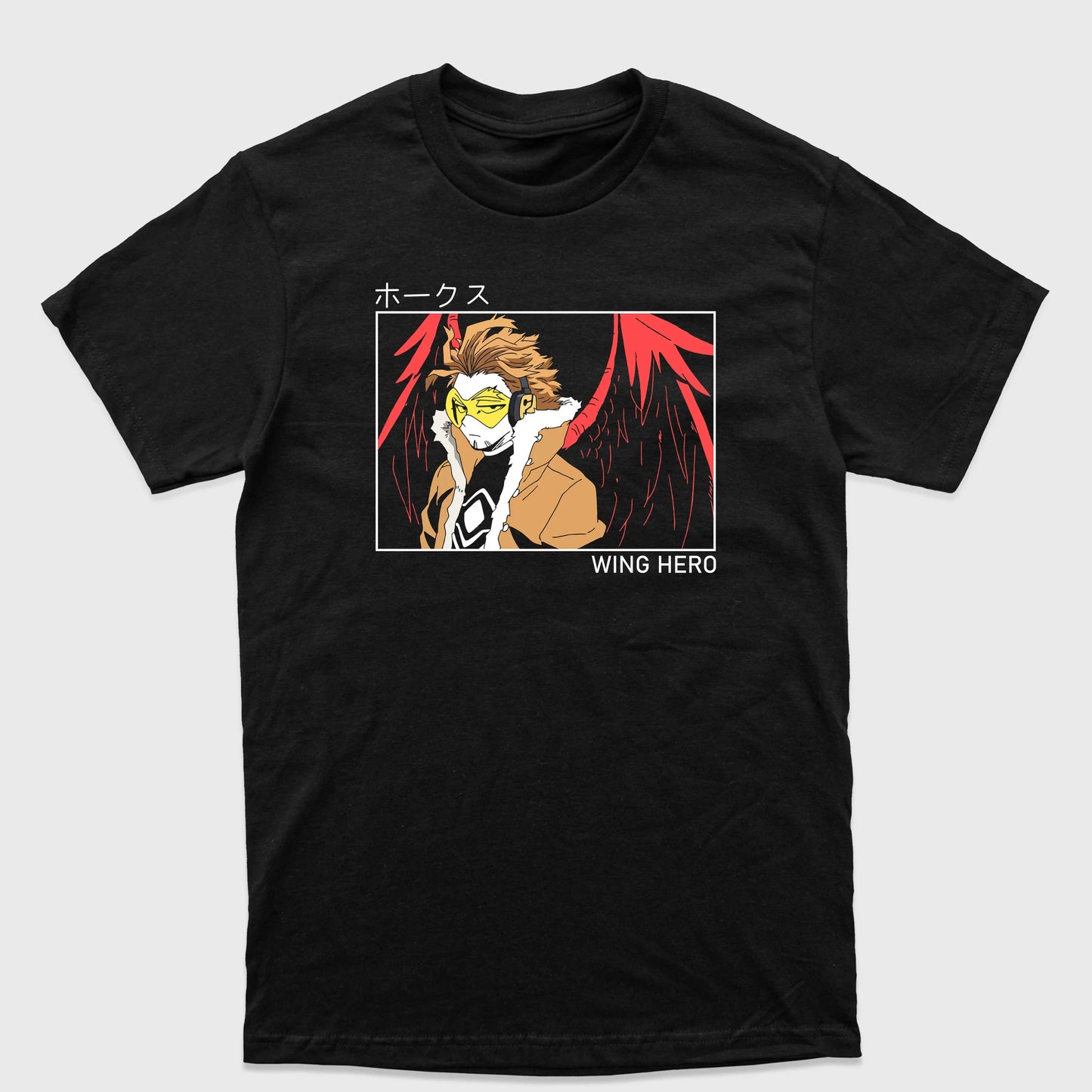 Camiseta Básica Hawks Herói 2 My Hero Academy