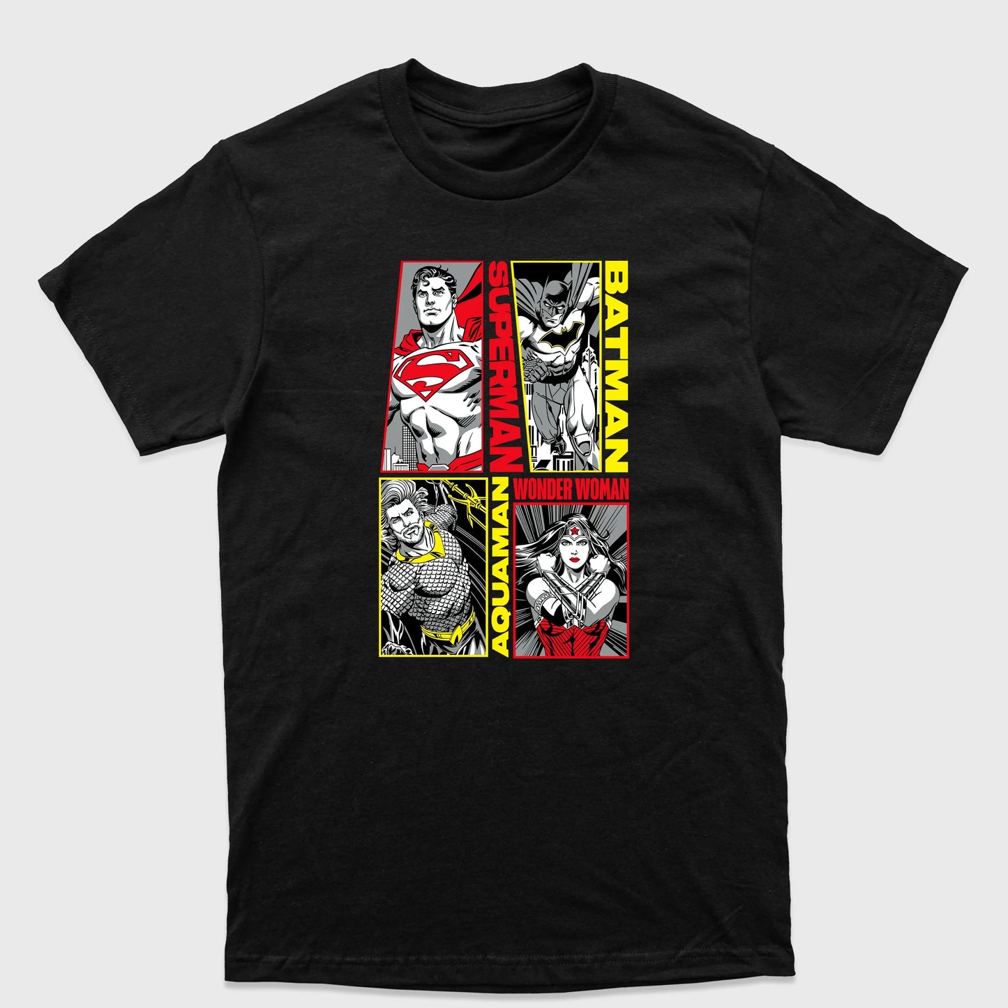 Camiseta Básica Justice League DC Comics Preto
