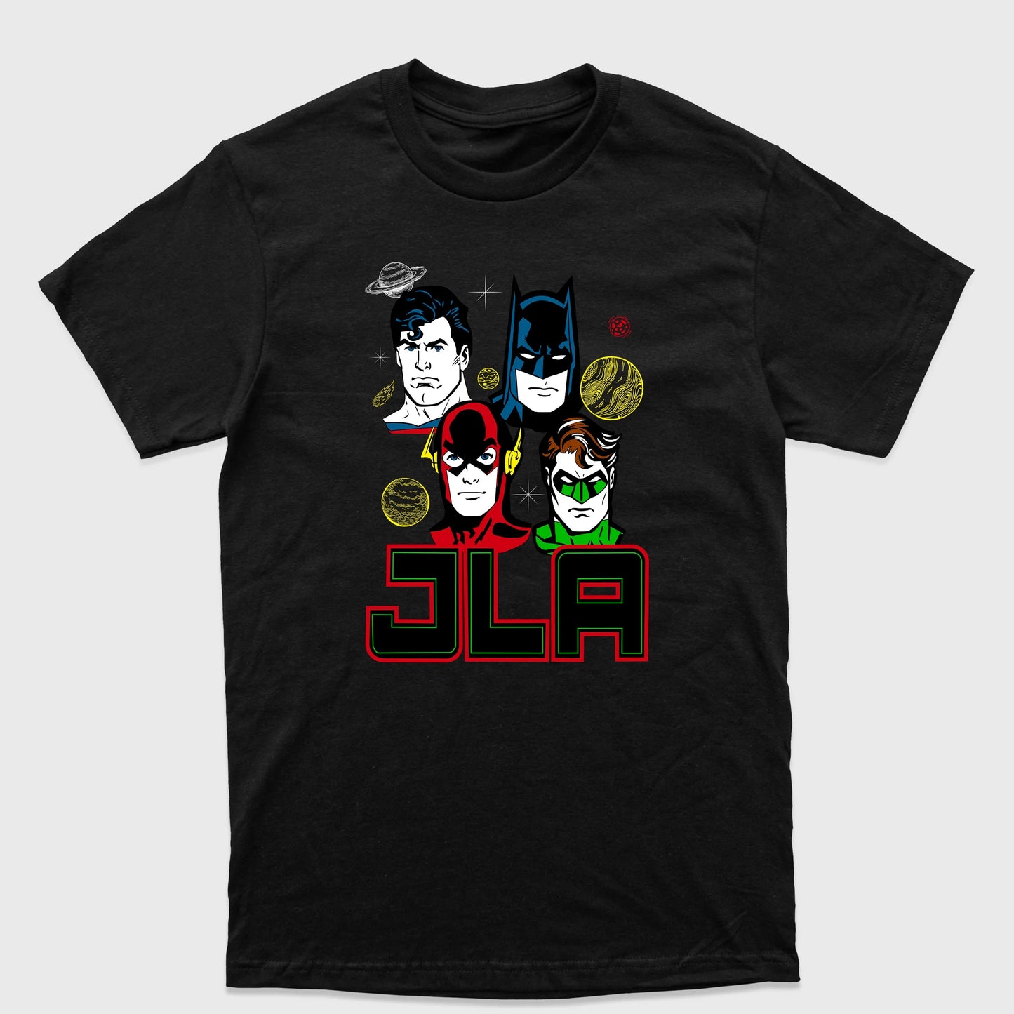 Camiseta Básica Justice League JLA Preto