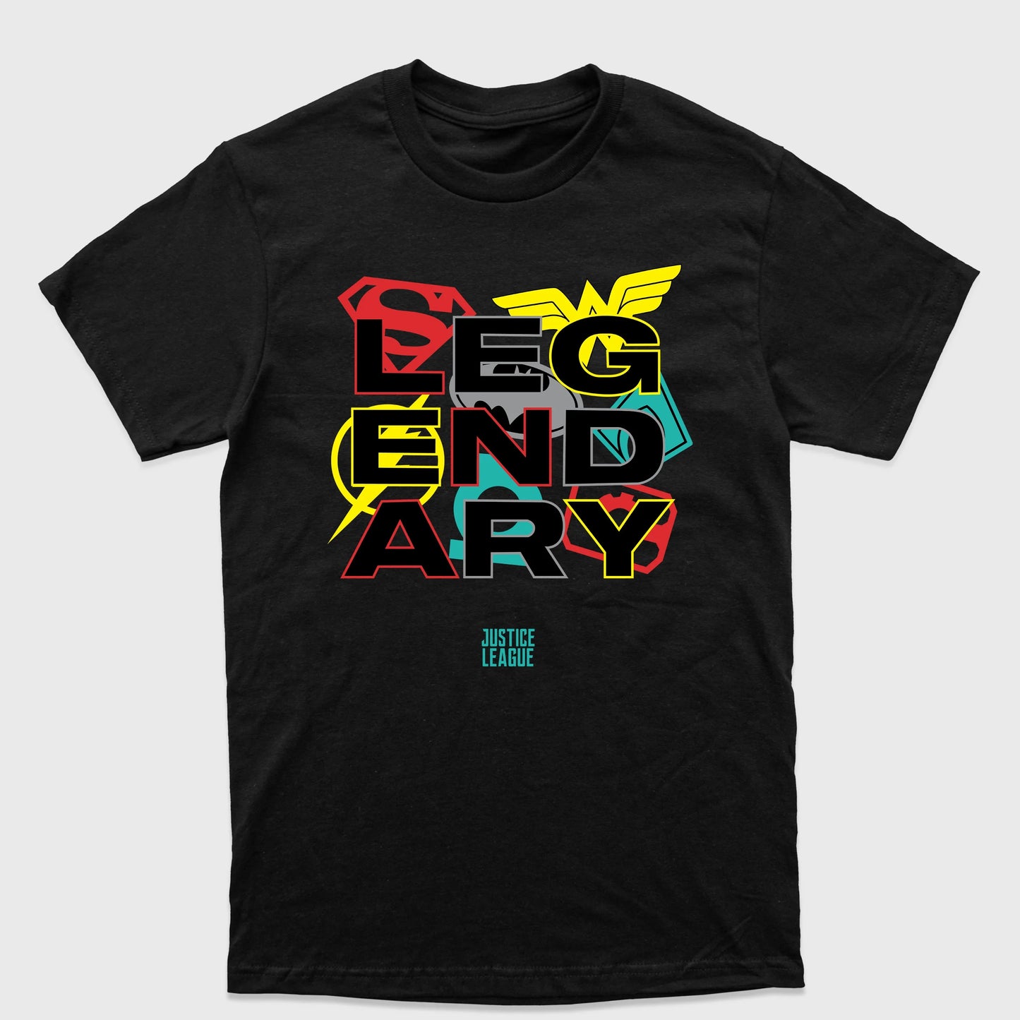 Camiseta Básica Legendary Justice League Preto