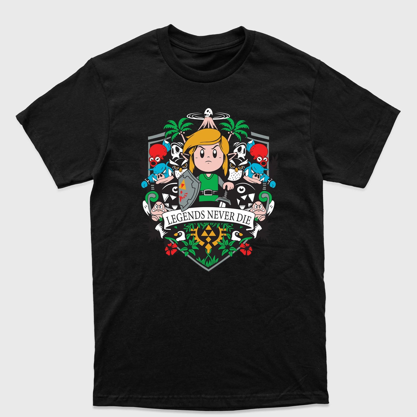 Camiseta Básica Legends Never Die Link Zeldav