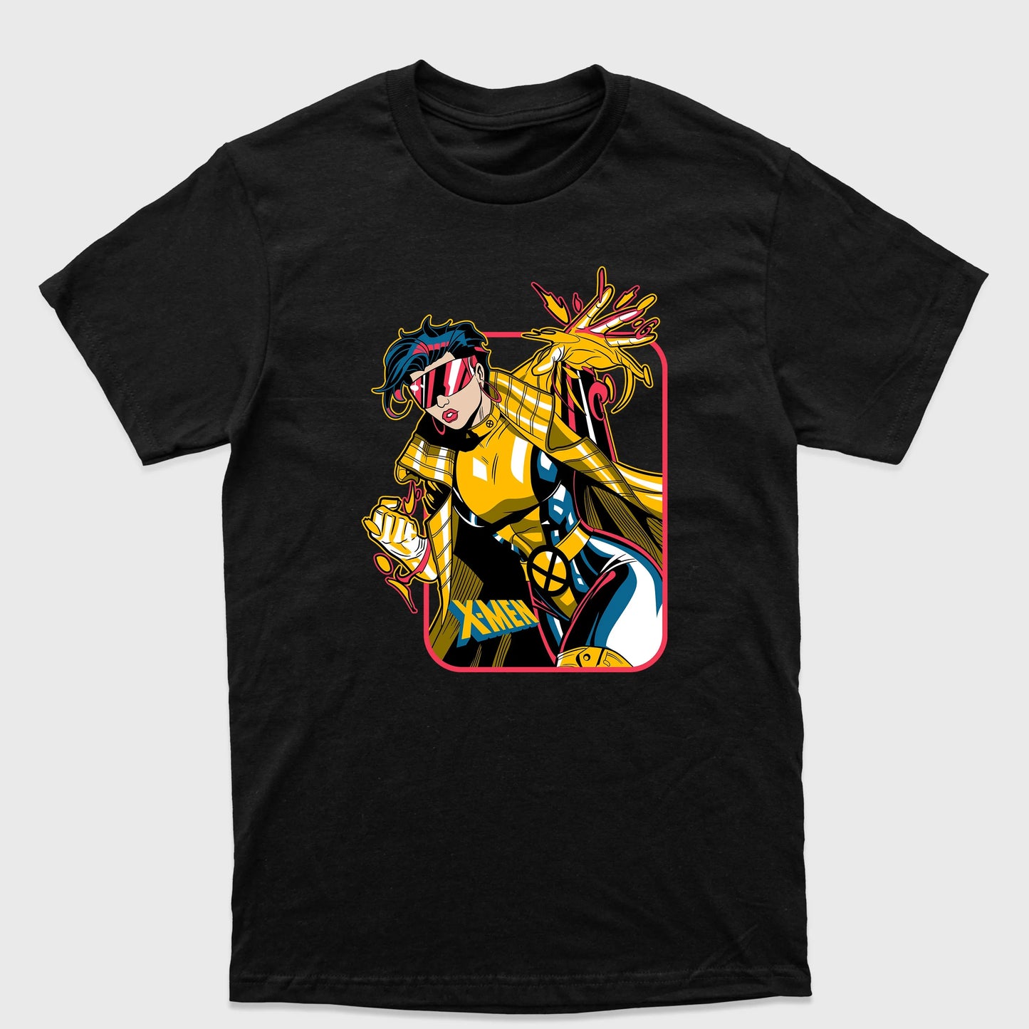 Camiseta Básica Lince Negra X-Men Preto