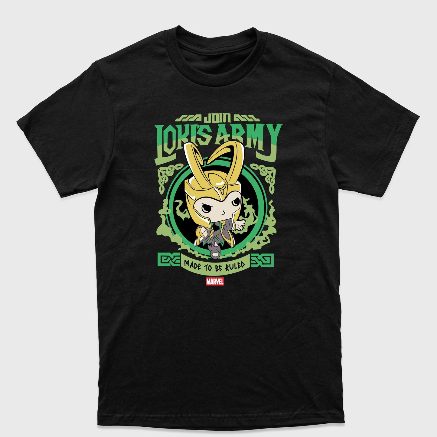 Camiseta Básica Loki Chibi Preto