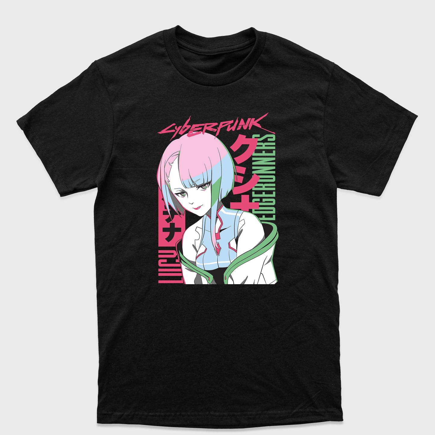 Camiseta Básica Lucy Cyberpunk