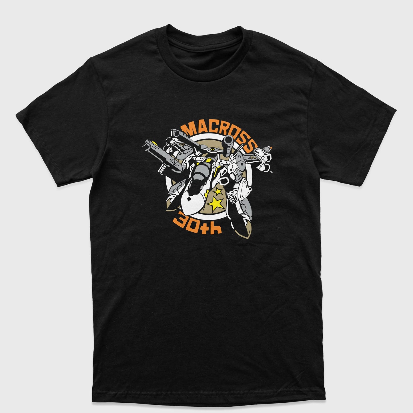 Camiseta Básica Macross 30th Robotech Preto
