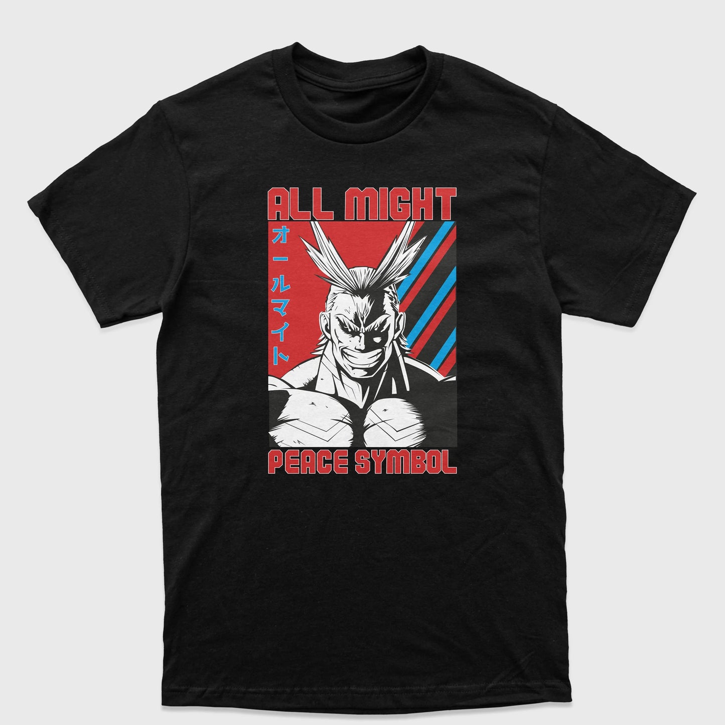 Camiseta Básica Peace Symbol All Might My Hero Academy