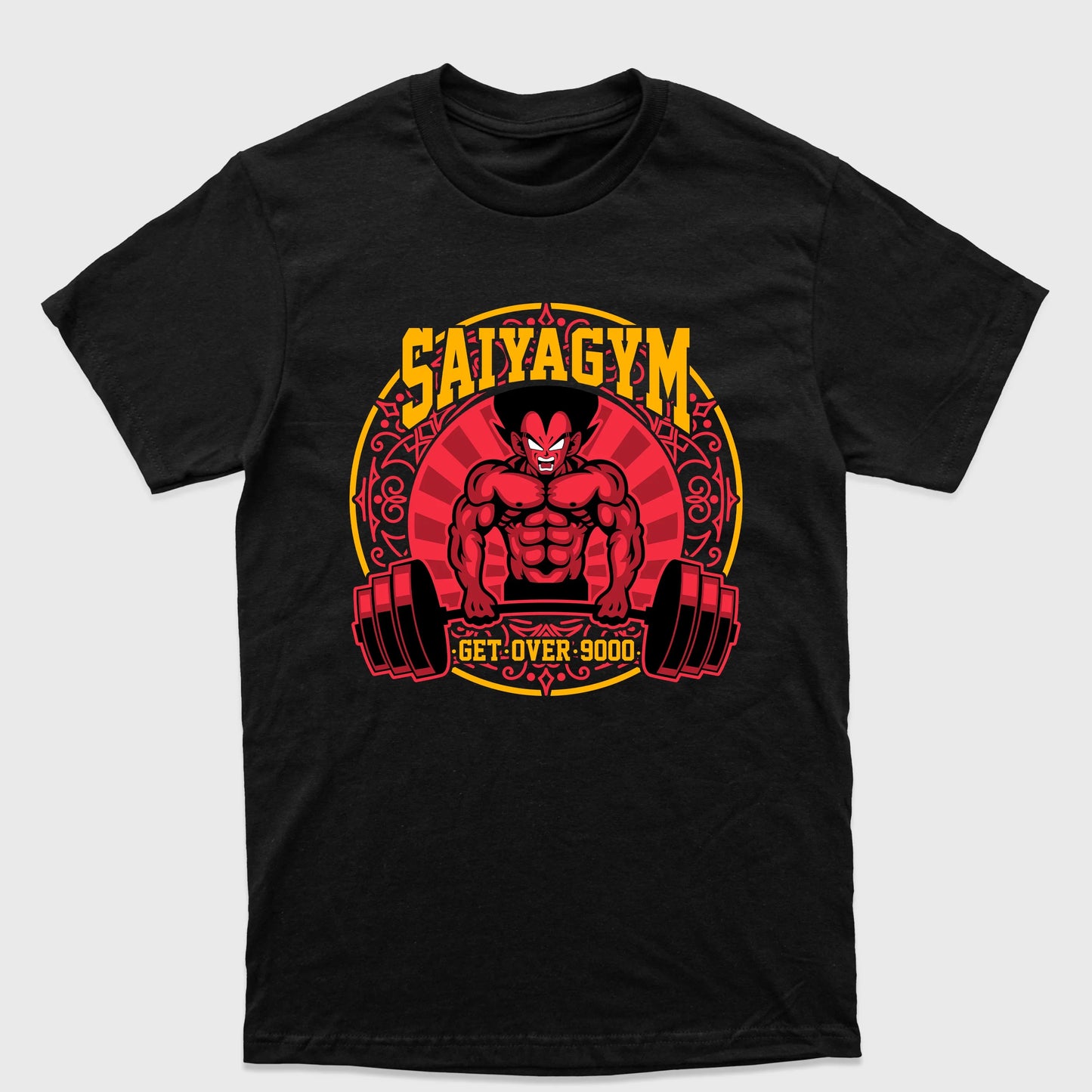 Camiseta Básica Saiyagym Dragon Ball Get Over 9000