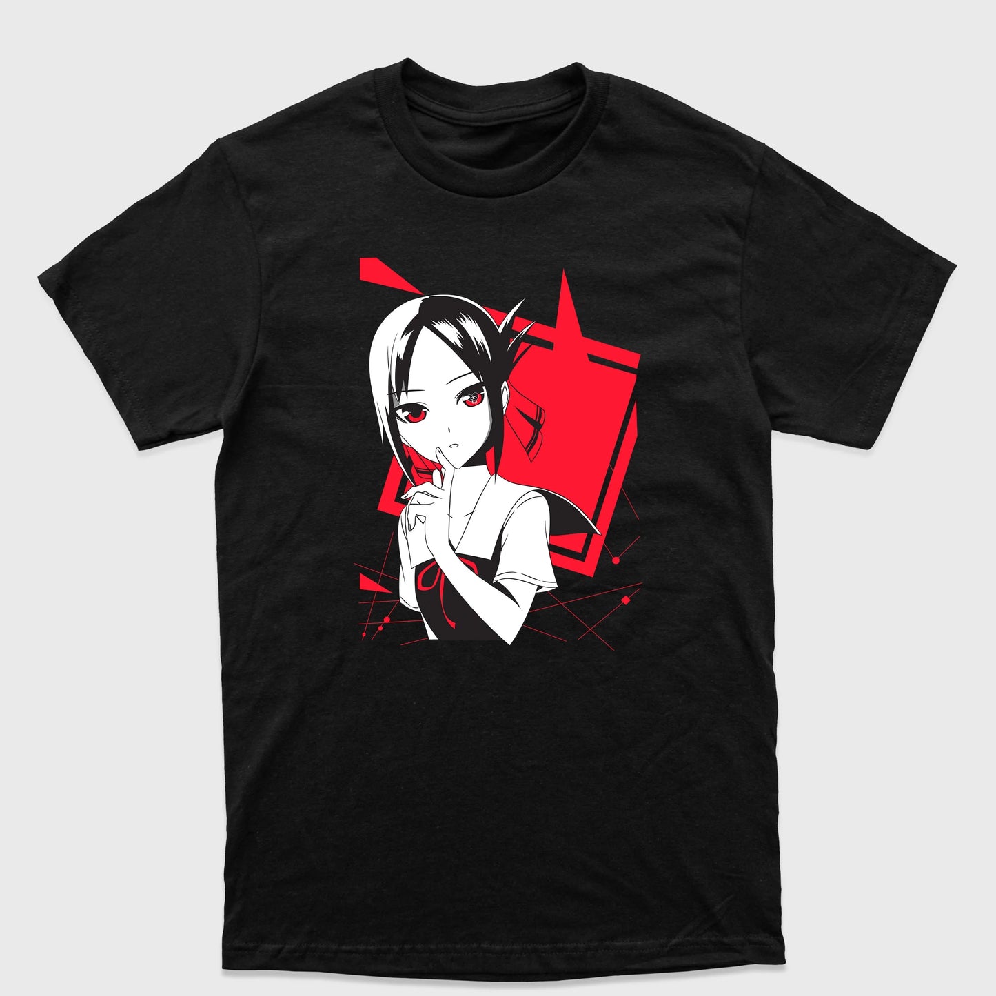 Camiseta Básica Shinomiya Pensativa Kaguya Sama