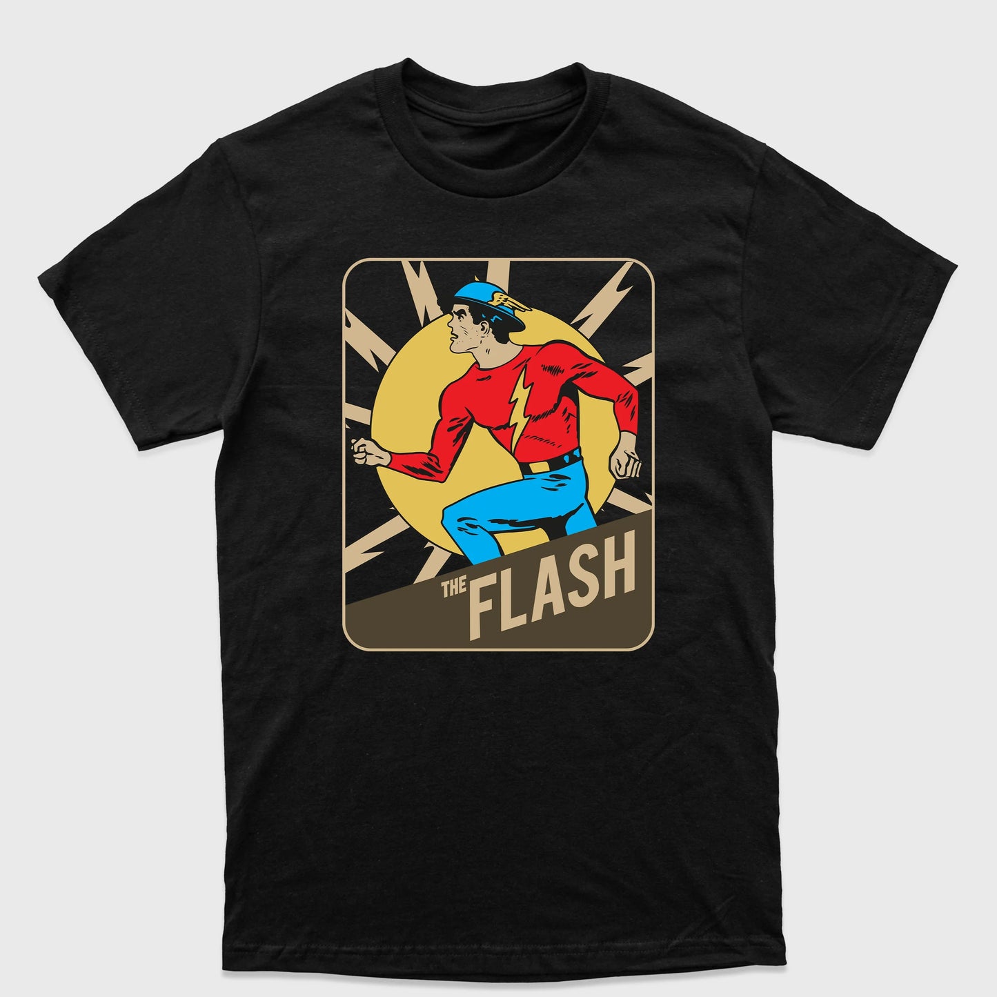 Camiseta Básica The Flash Casual Preto