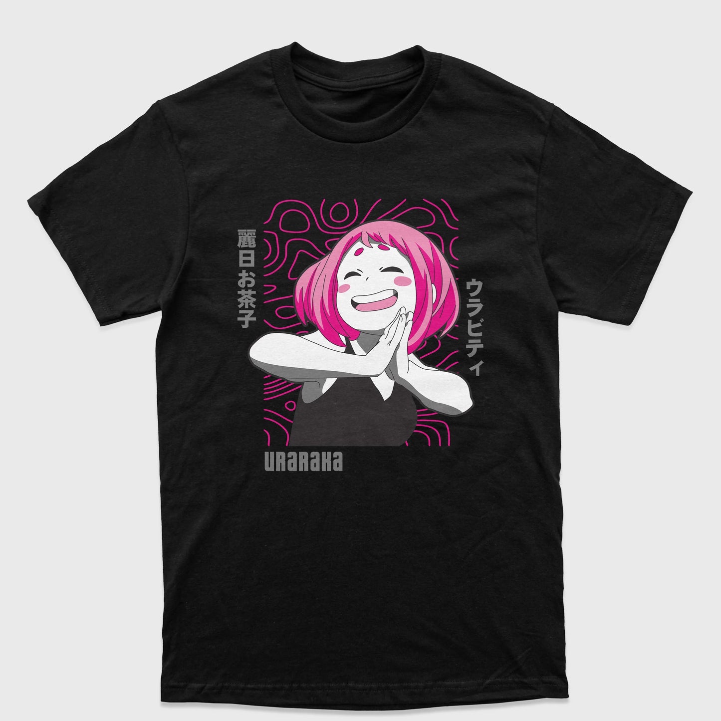 Camiseta Básica Uraraka Ochako Anime My Hero Academy