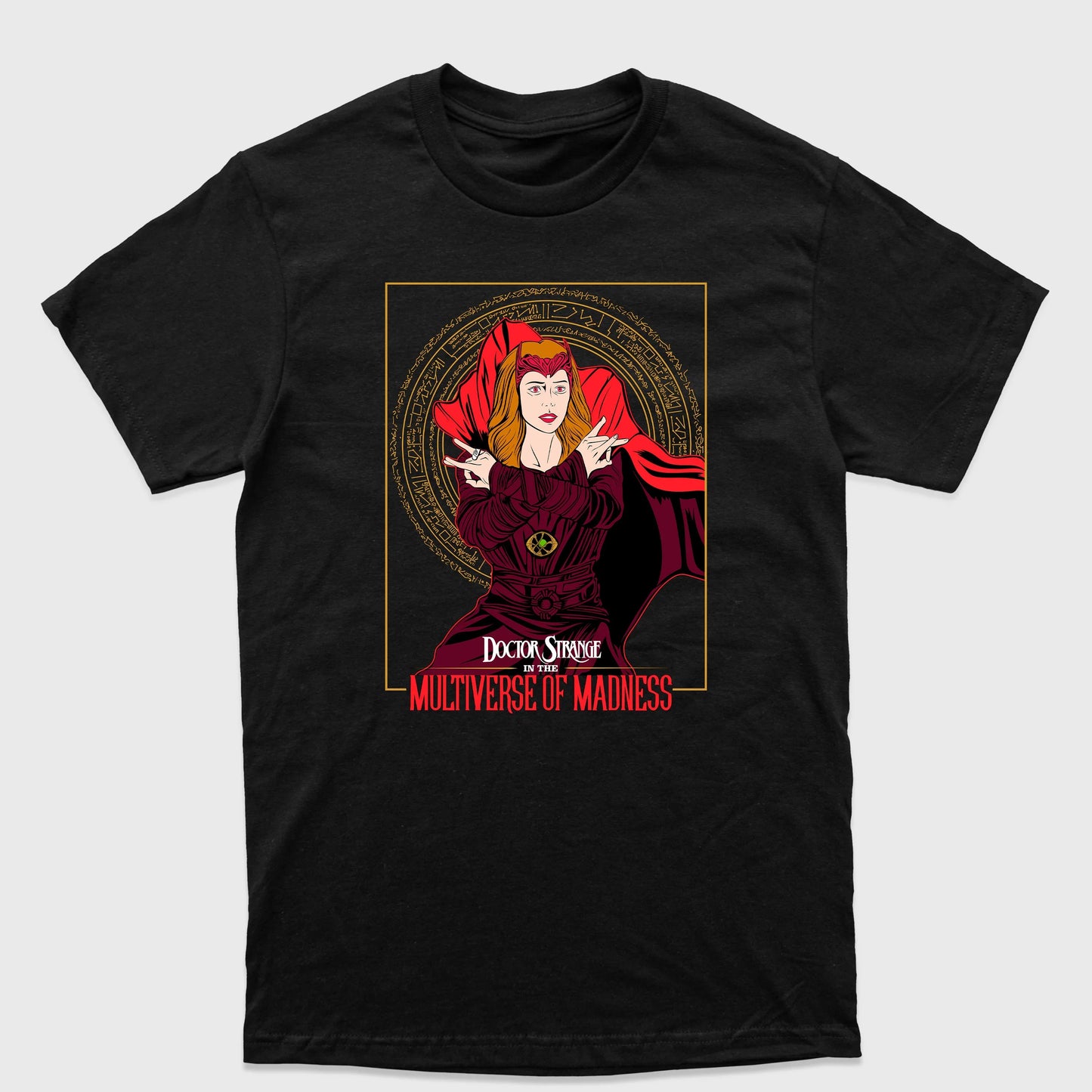 Camiseta Básica Wanda Dr. Estranho Olho de Agamoto Preto