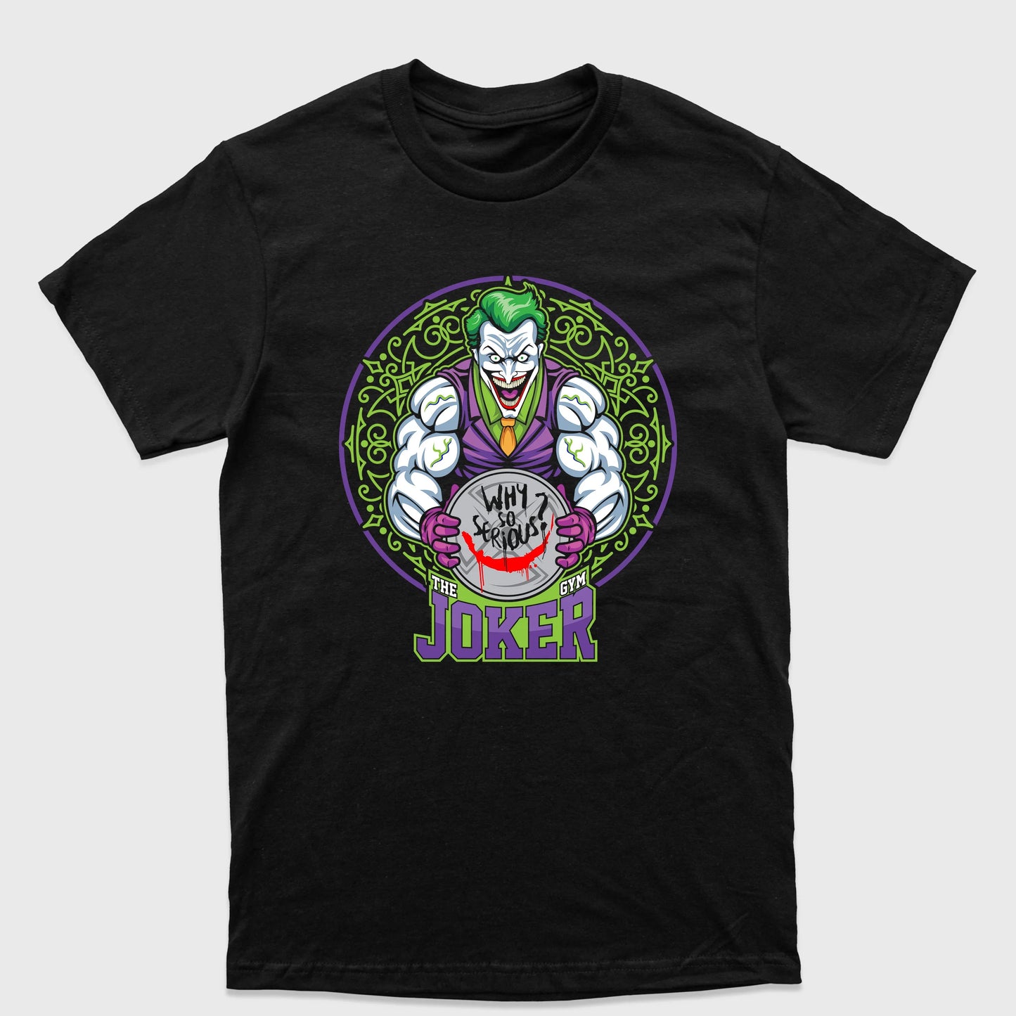 Camiseta Básica Why so Serious Joker Gym