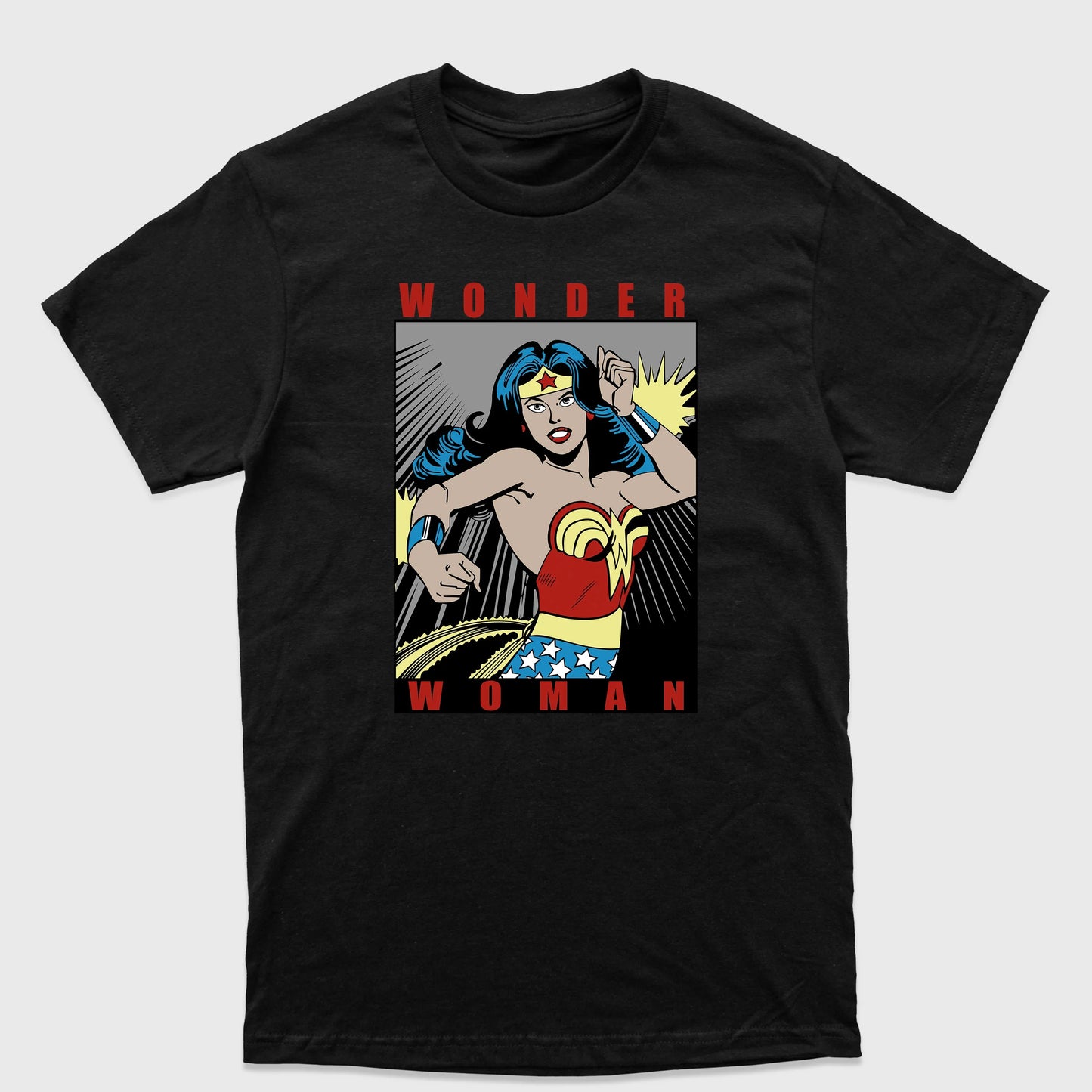 Camiseta Básica Wonder Woman DC Comics Preto