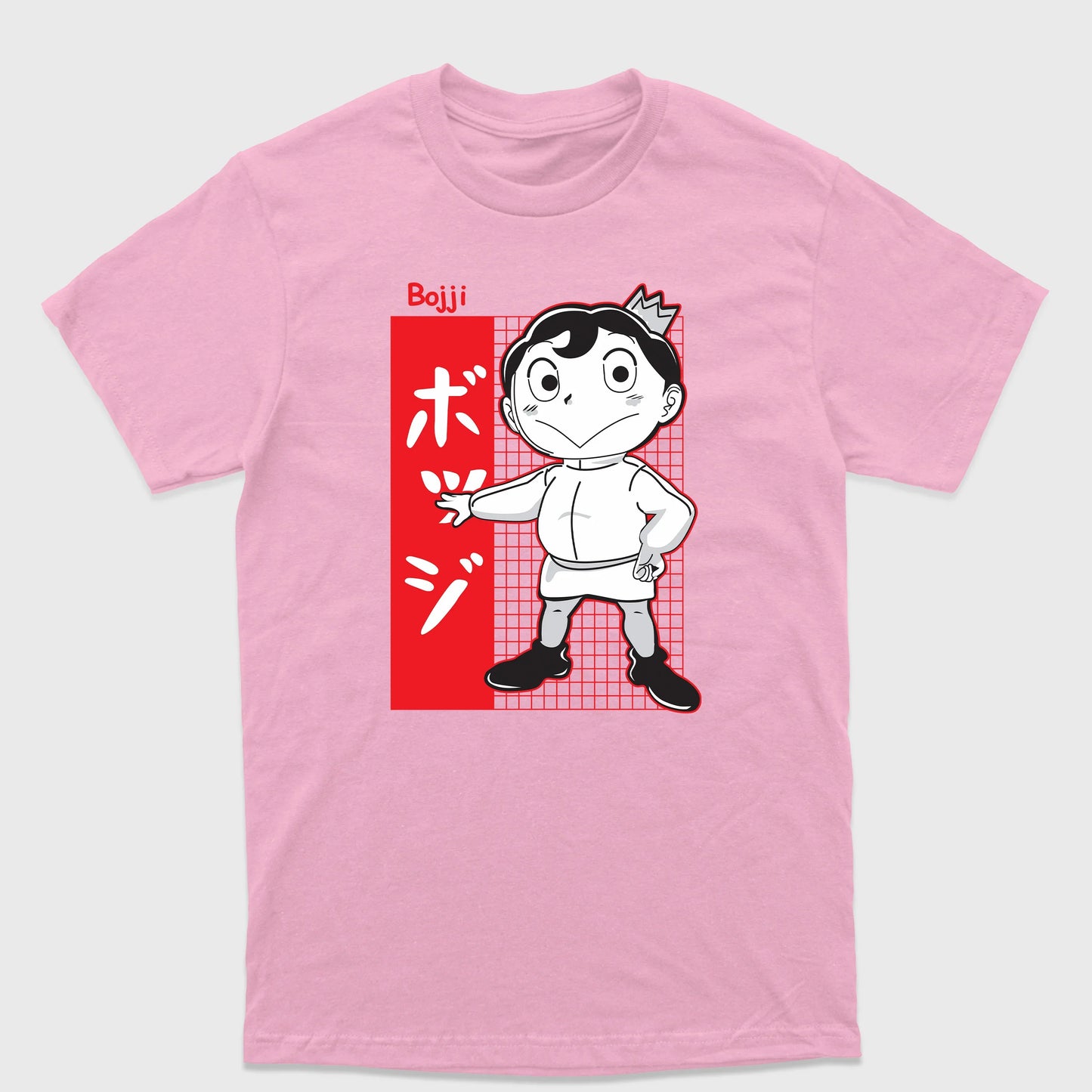 Camiseta Básica Bojji Ranking of Kings - Rosa bebê