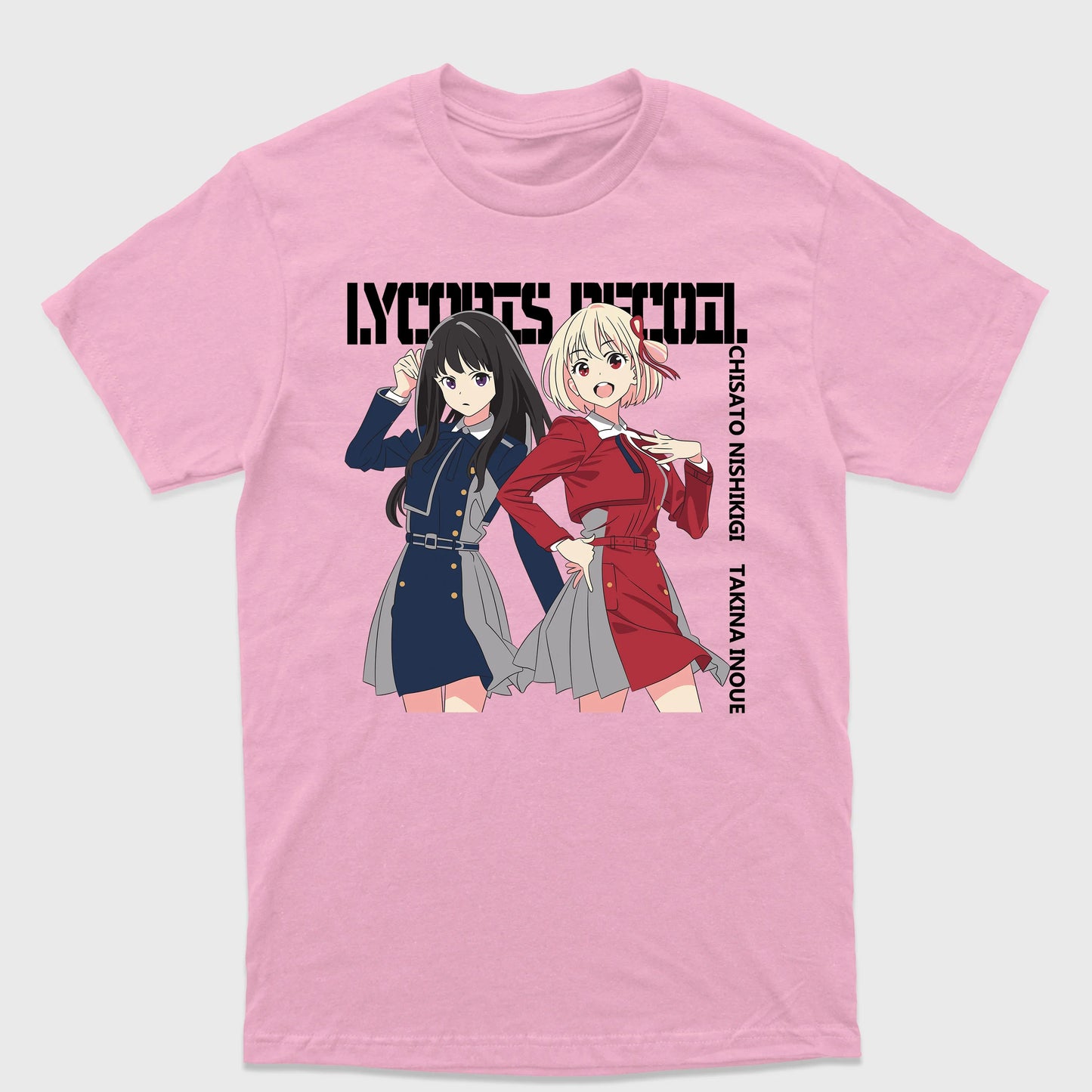 Camiseta Básica Chisato e Takina Lycoris