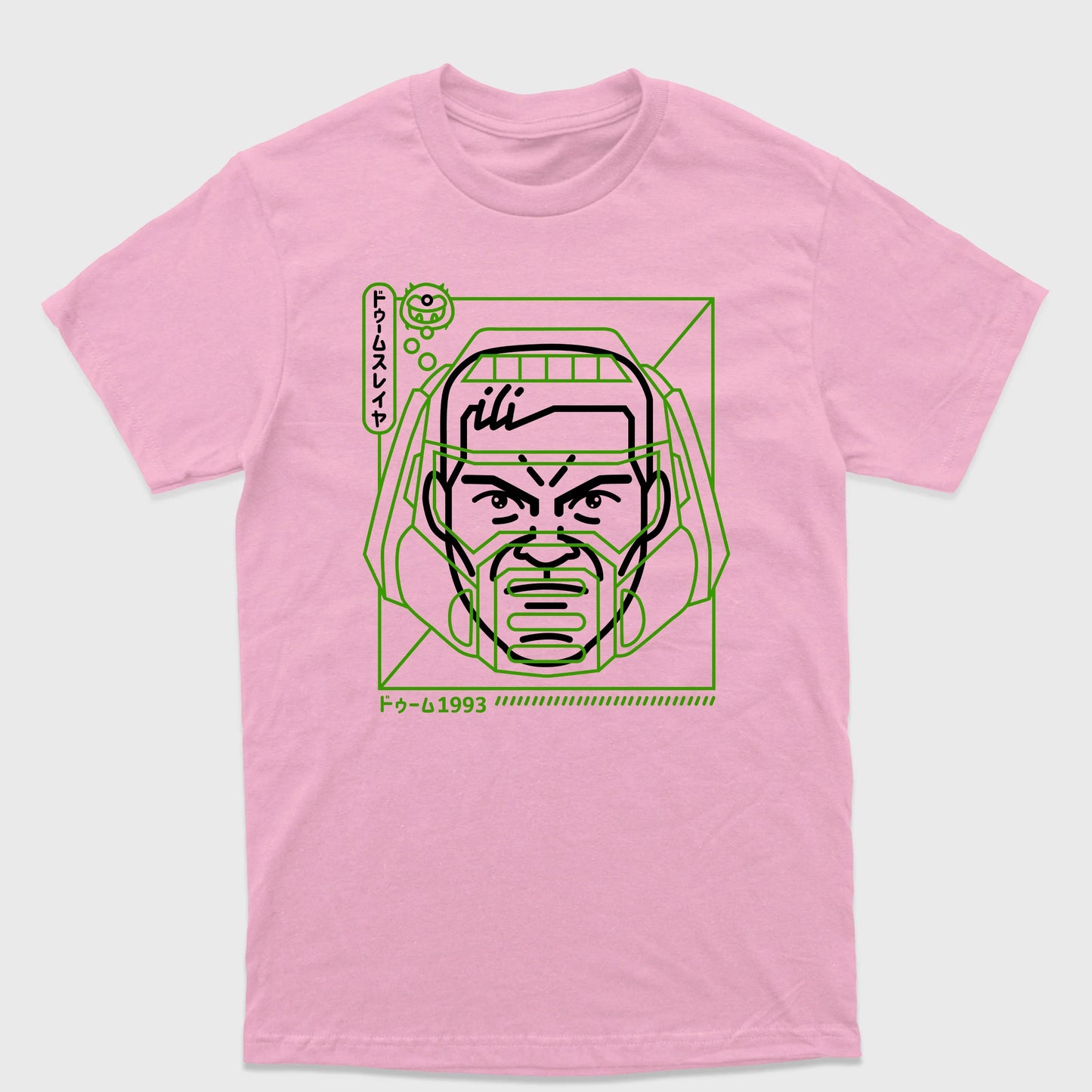 Camiseta Básica Green Cap Doom
