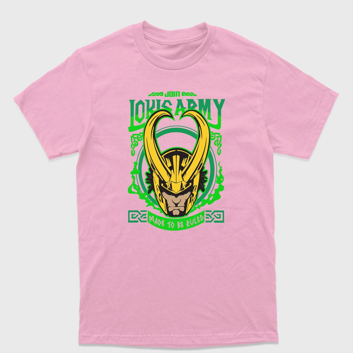 Camiseta Básica Join Lokis Army Rosa Bebê