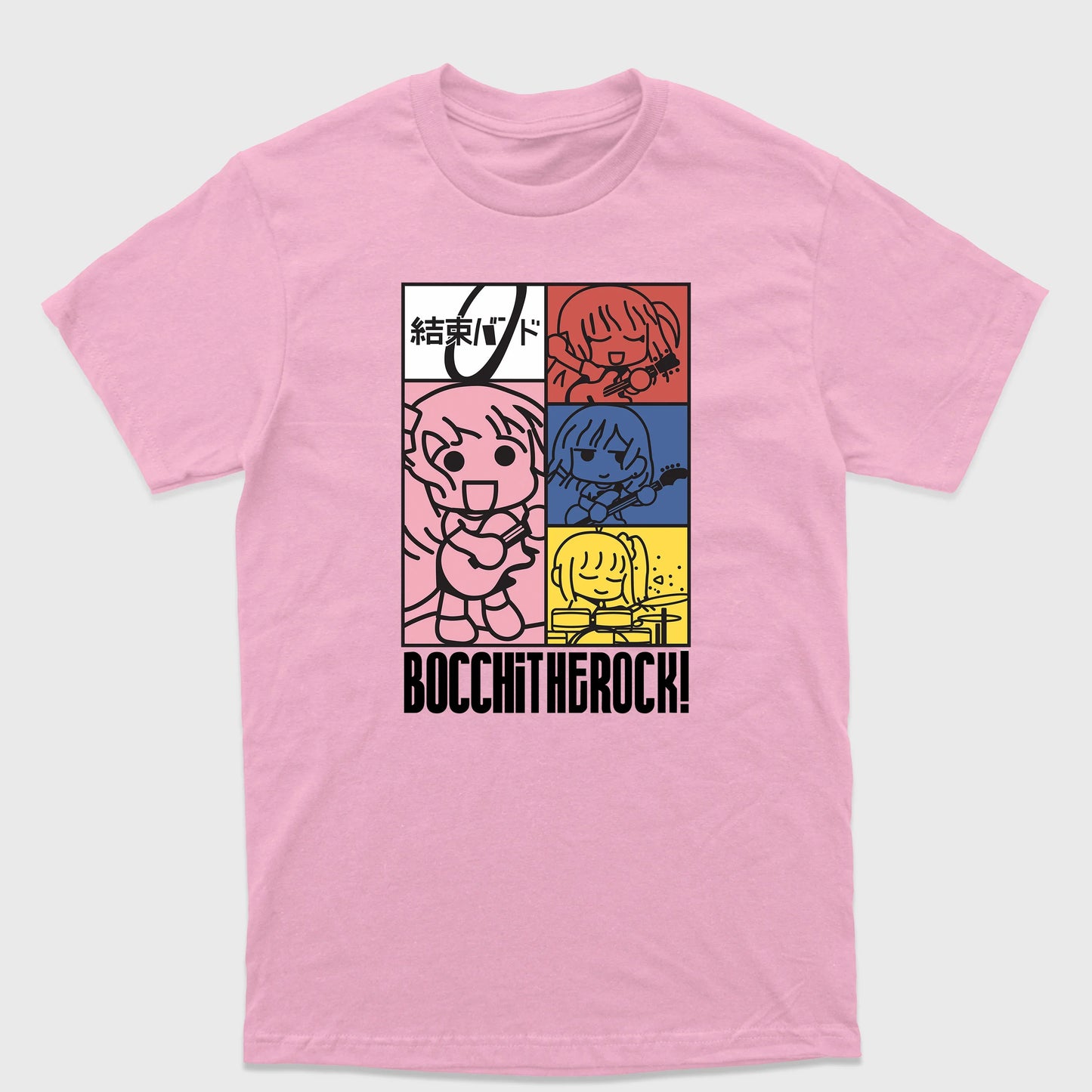 Camiseta Básica Kessoku Band Chibi Bocchi the Rock