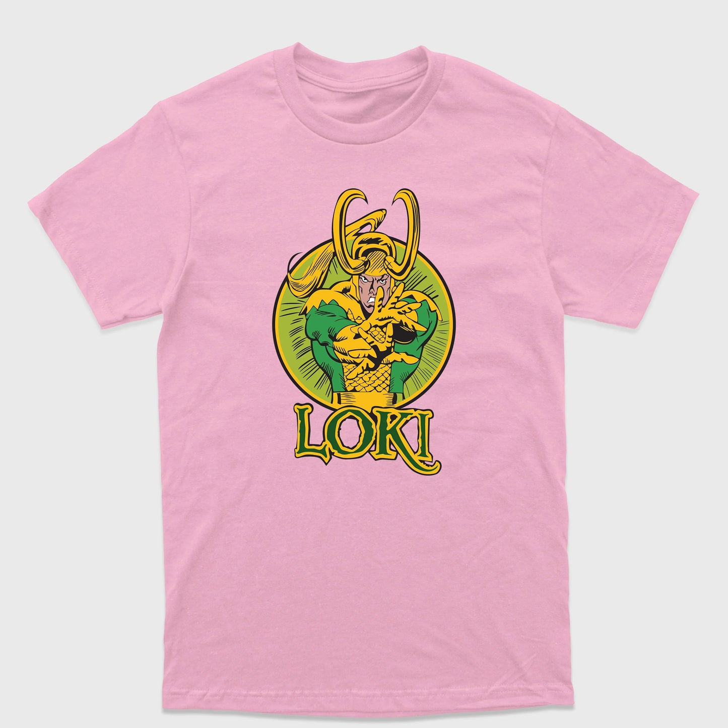 Camiseta Básica Loki Armor Rosa Bebê