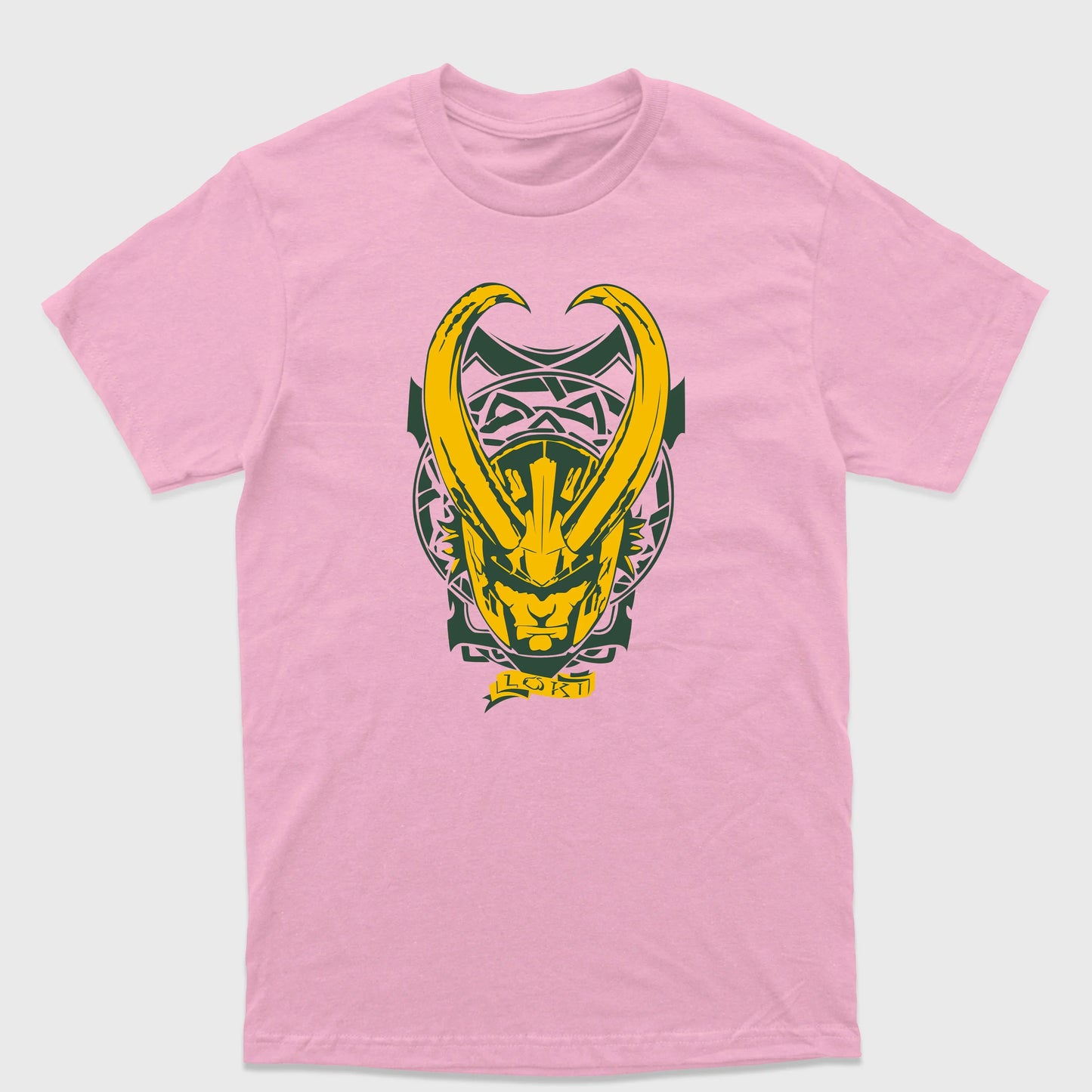 Camiseta Básica Loki Asgard Rosa Bebê
