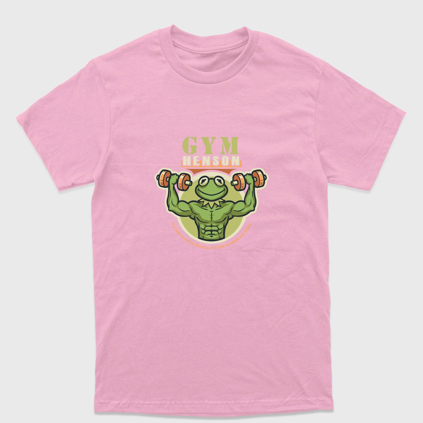 Camiseta Básica Sapo musculoso Gym Henson Frog