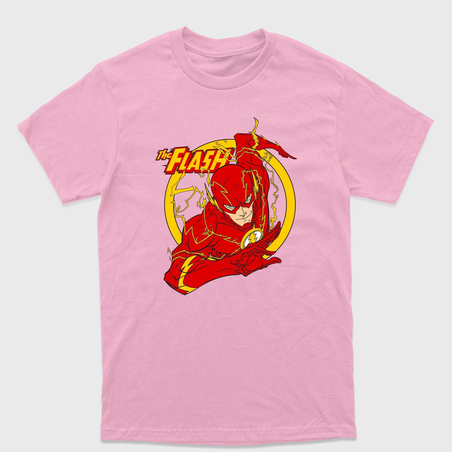 Camiseta Básica The Flash Rosa Bebê