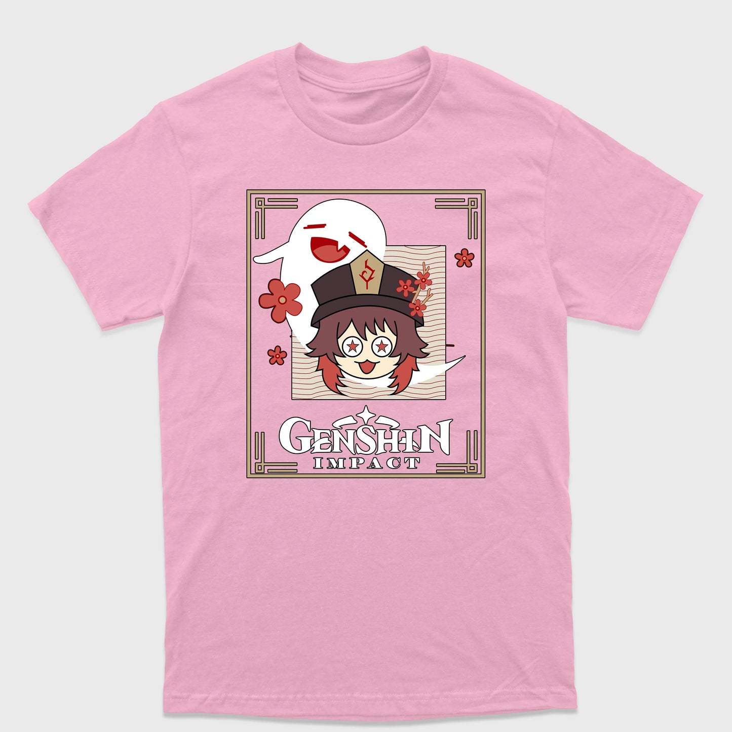 Camiseta Básica Genshin Impact Hu Tao Funny