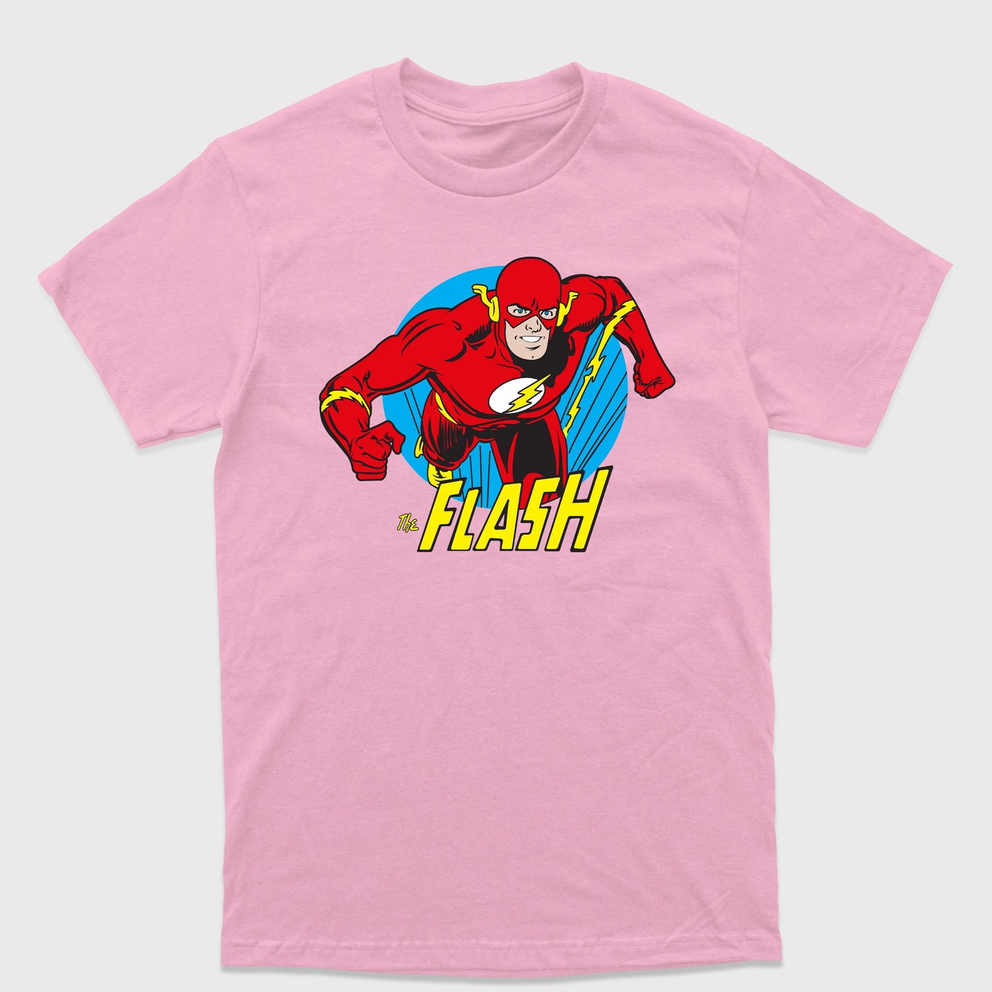 Camiseta Básica Hero The Flash Rosa Bebê