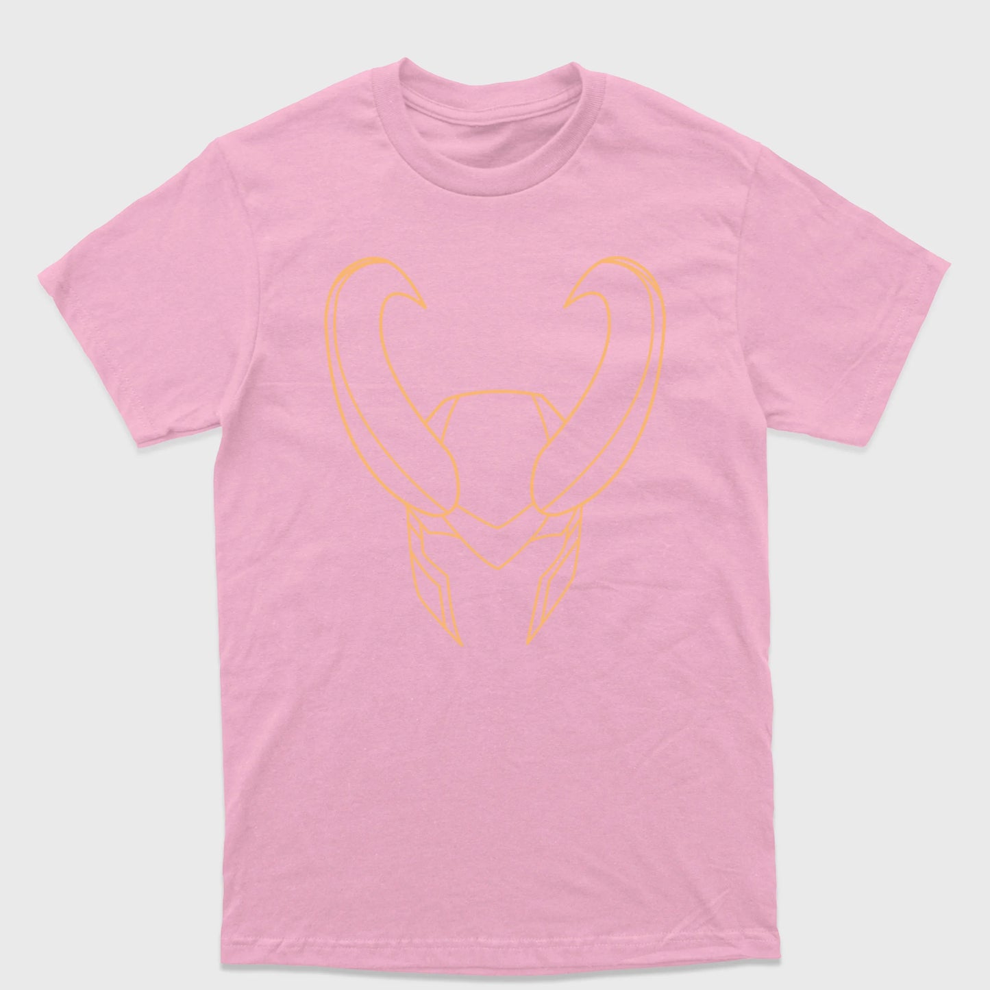 Camiseta Básica Loki Helmet Rosa bebê