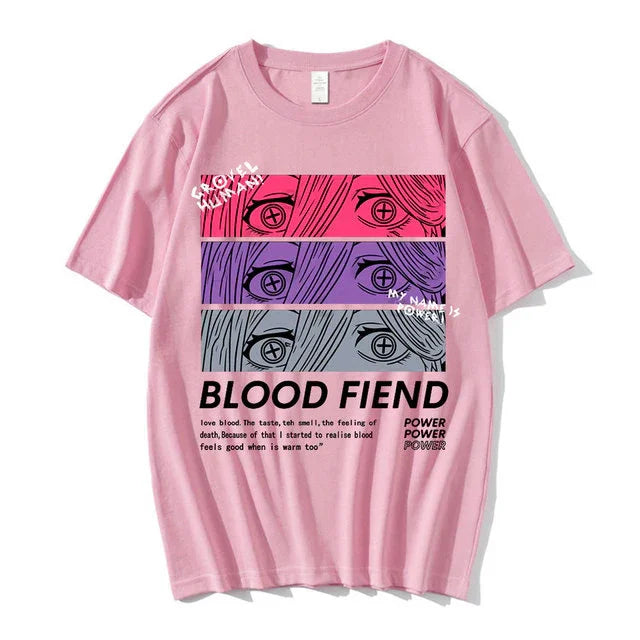 Camiseta Básica Power Blood Fiend Chainsaw Man