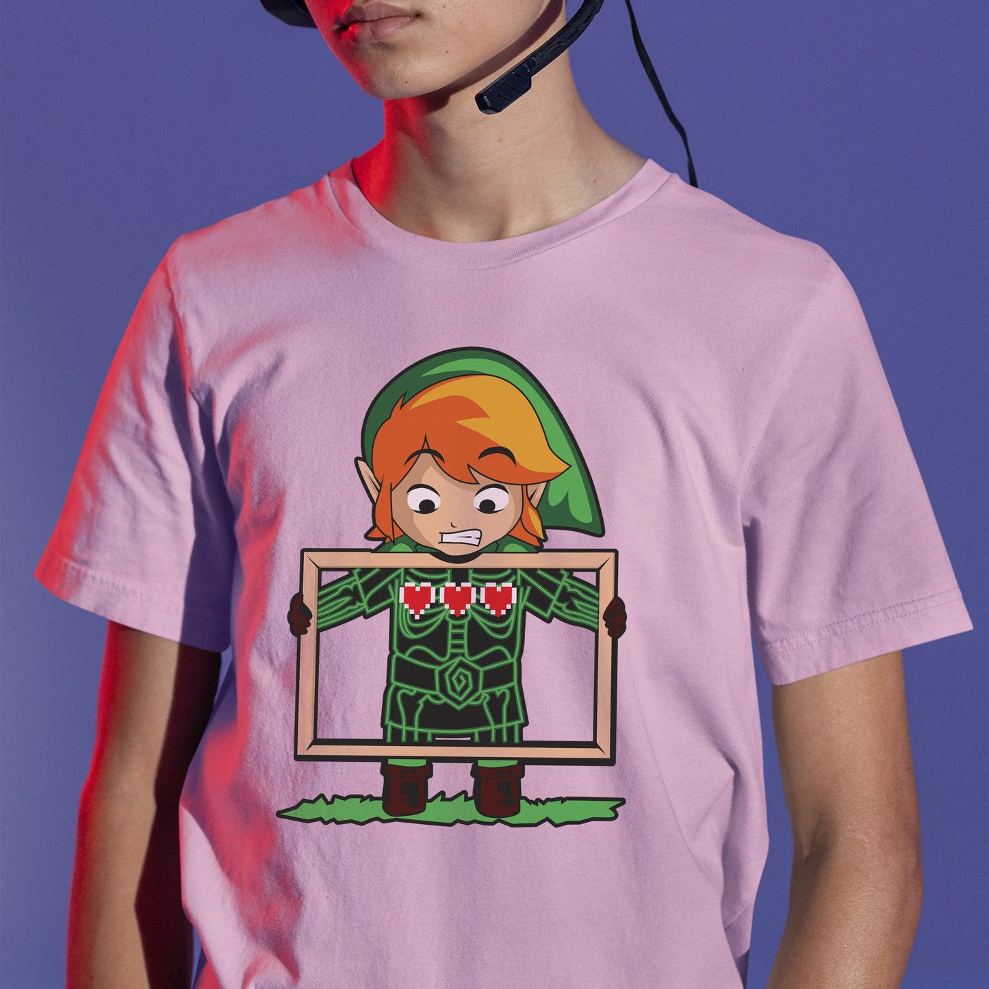 Camiseta Básica Raio-X Corações Link