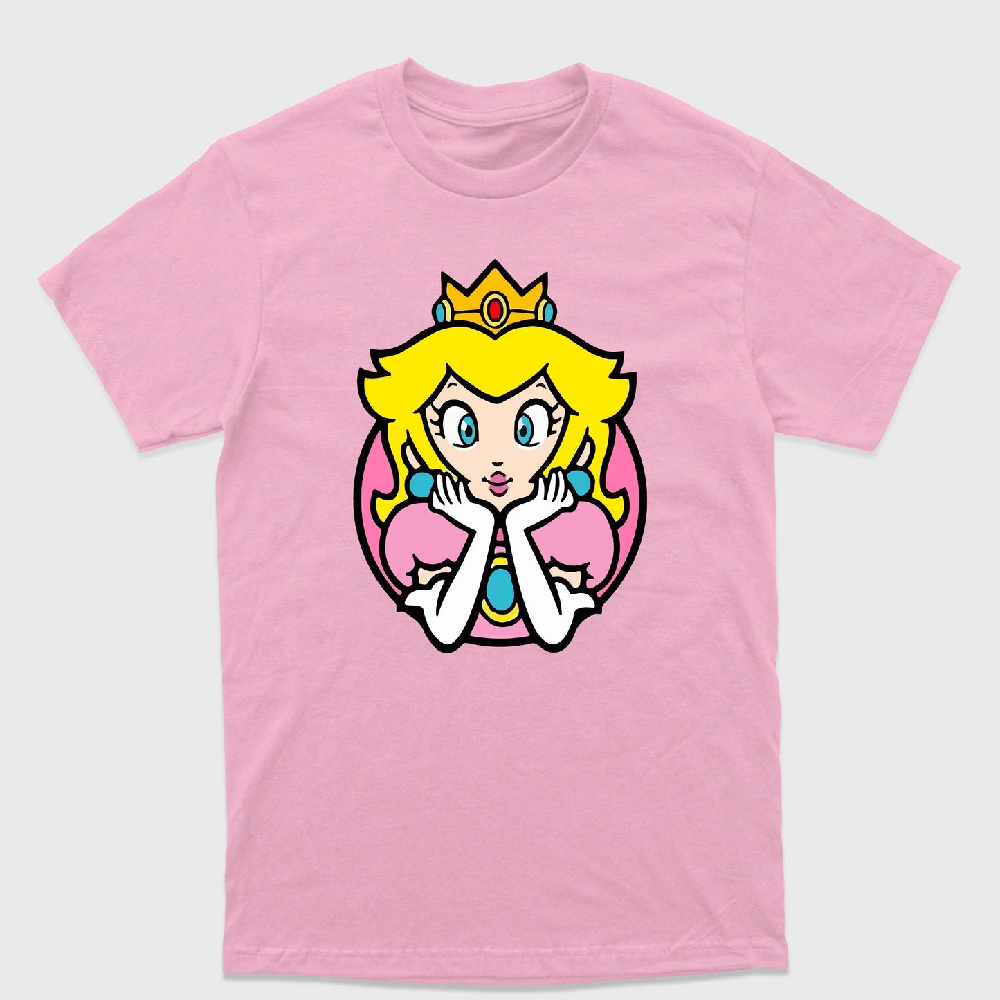 Camiseta Básica Retrato Peach Pose