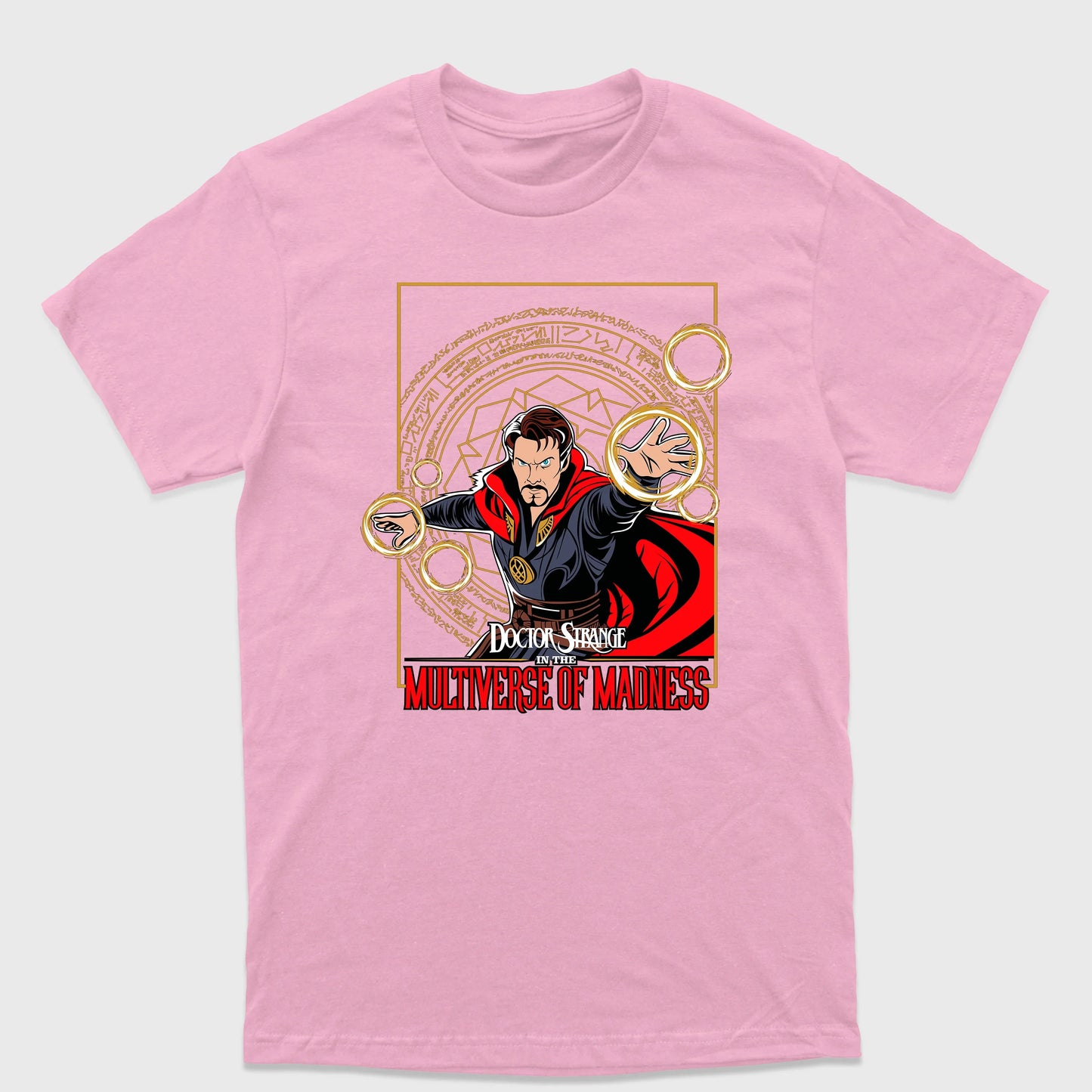 Camiseta Básica Stephen Strange Dr. Estranho Rosa Bebê