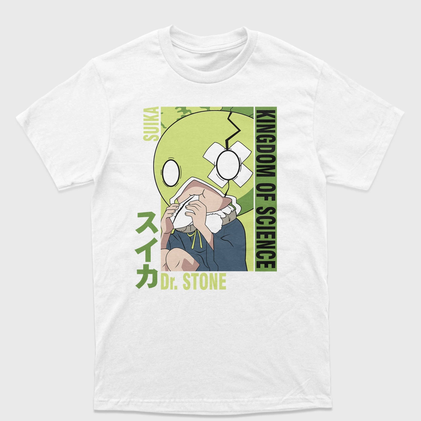 Camiseta Dr Stone Kingdom Of Science Branco