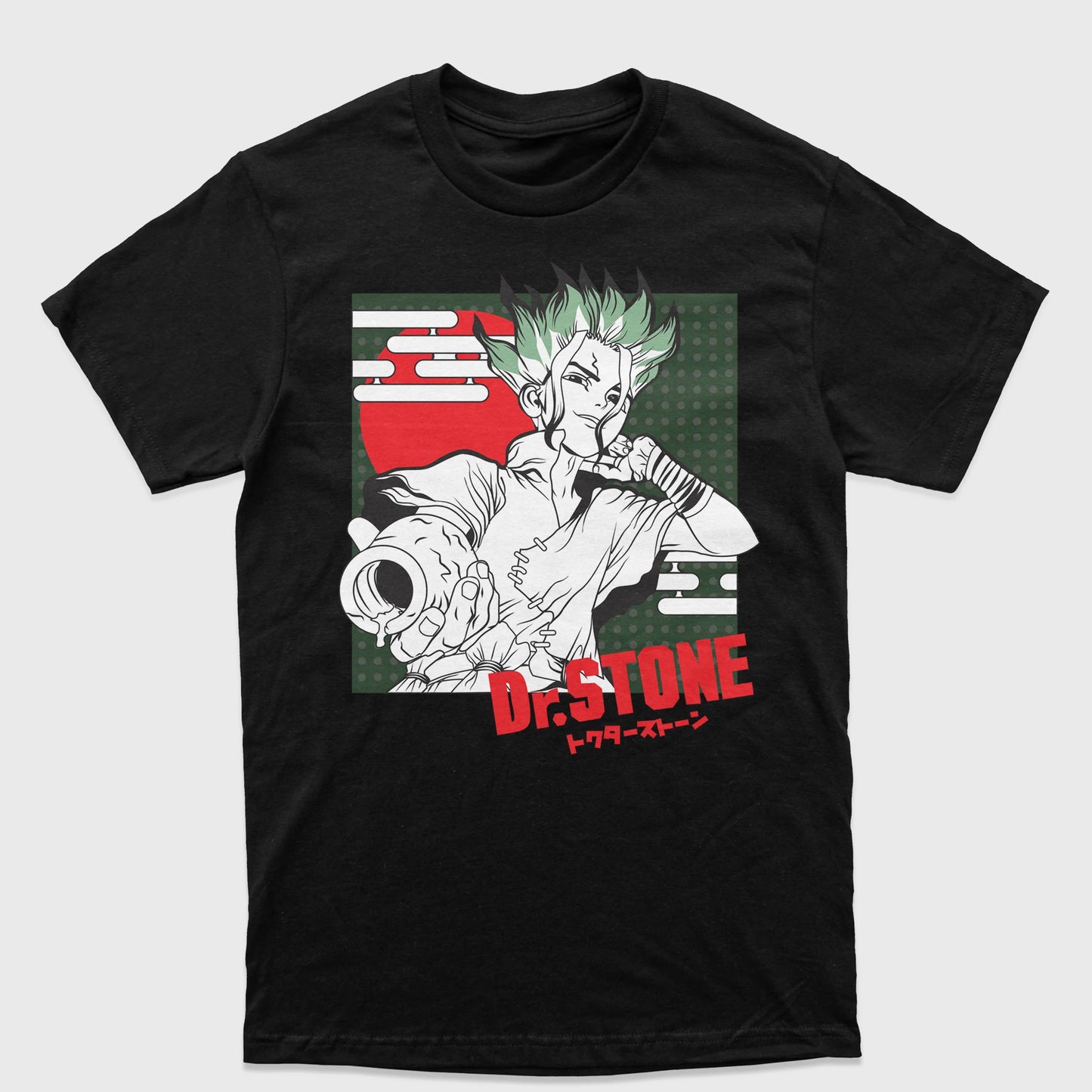 Camiseta Dr Stone Senku Preto