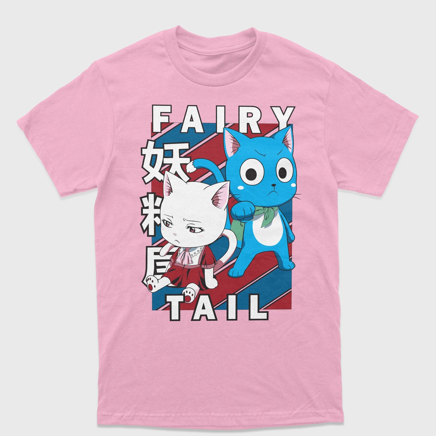 Camiseta Fairy Tail Exceeds Fofo Rosa Bebê
