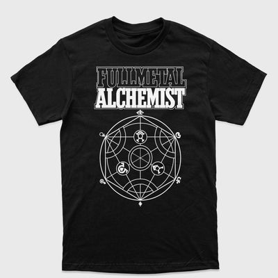 Camiseta Fullmetal Alchemist Circulo Transmutação Preto