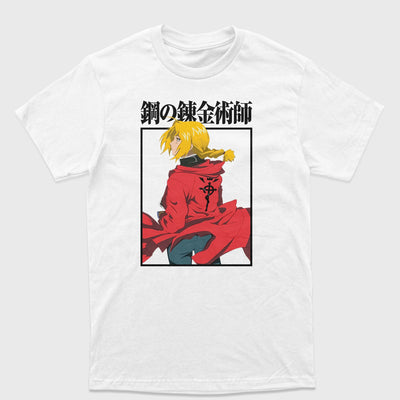Camiseta Fullmetal Alchemist Edward Branco