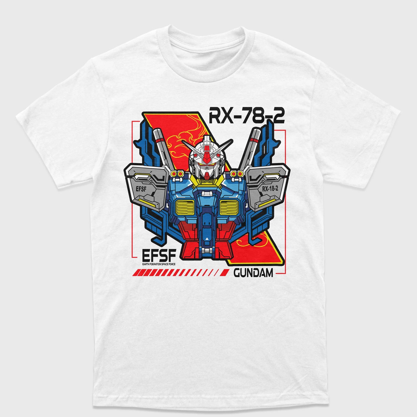 Camiseta Gundam RX-78-2 Branco