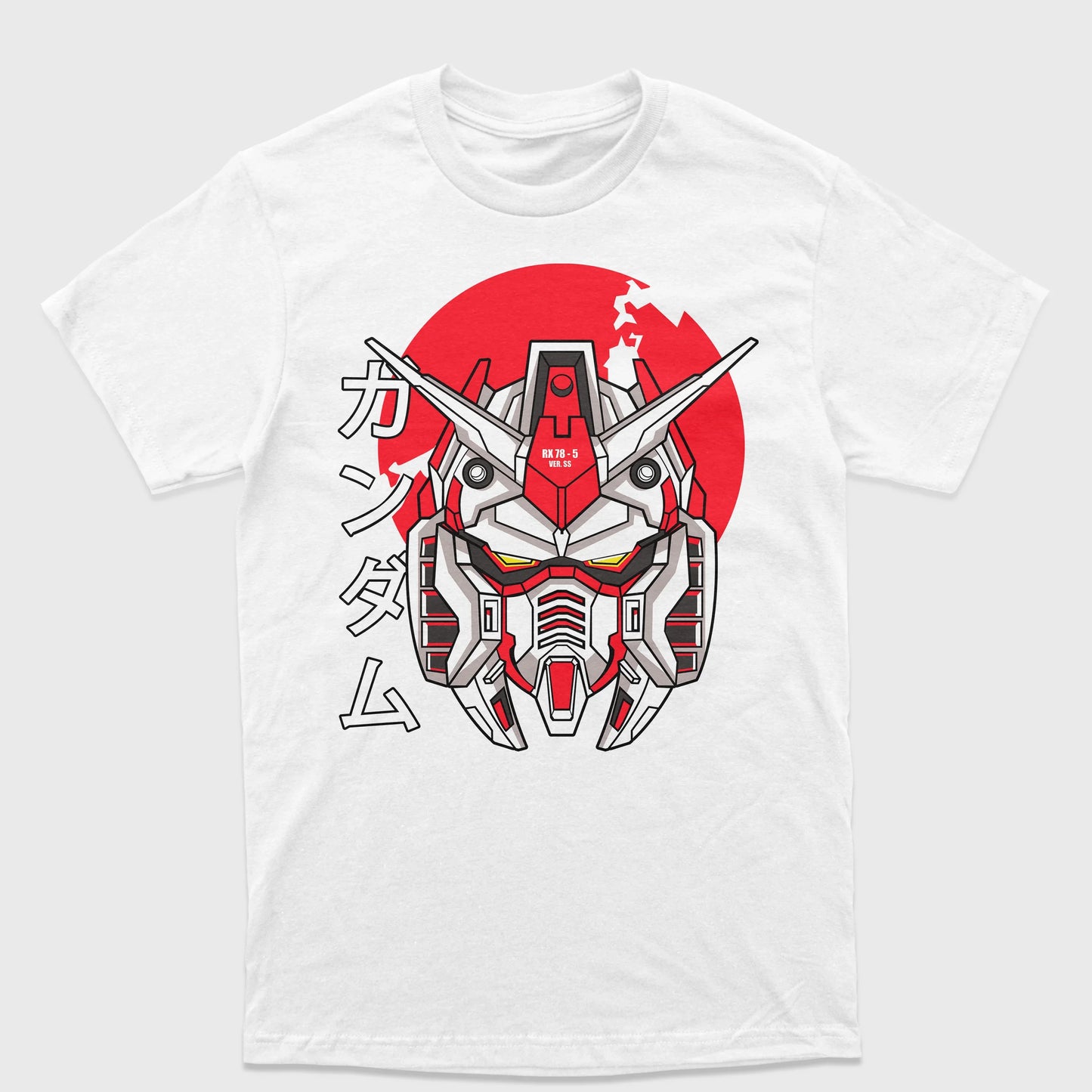 Camiseta Gundam RX-78-5 Branco