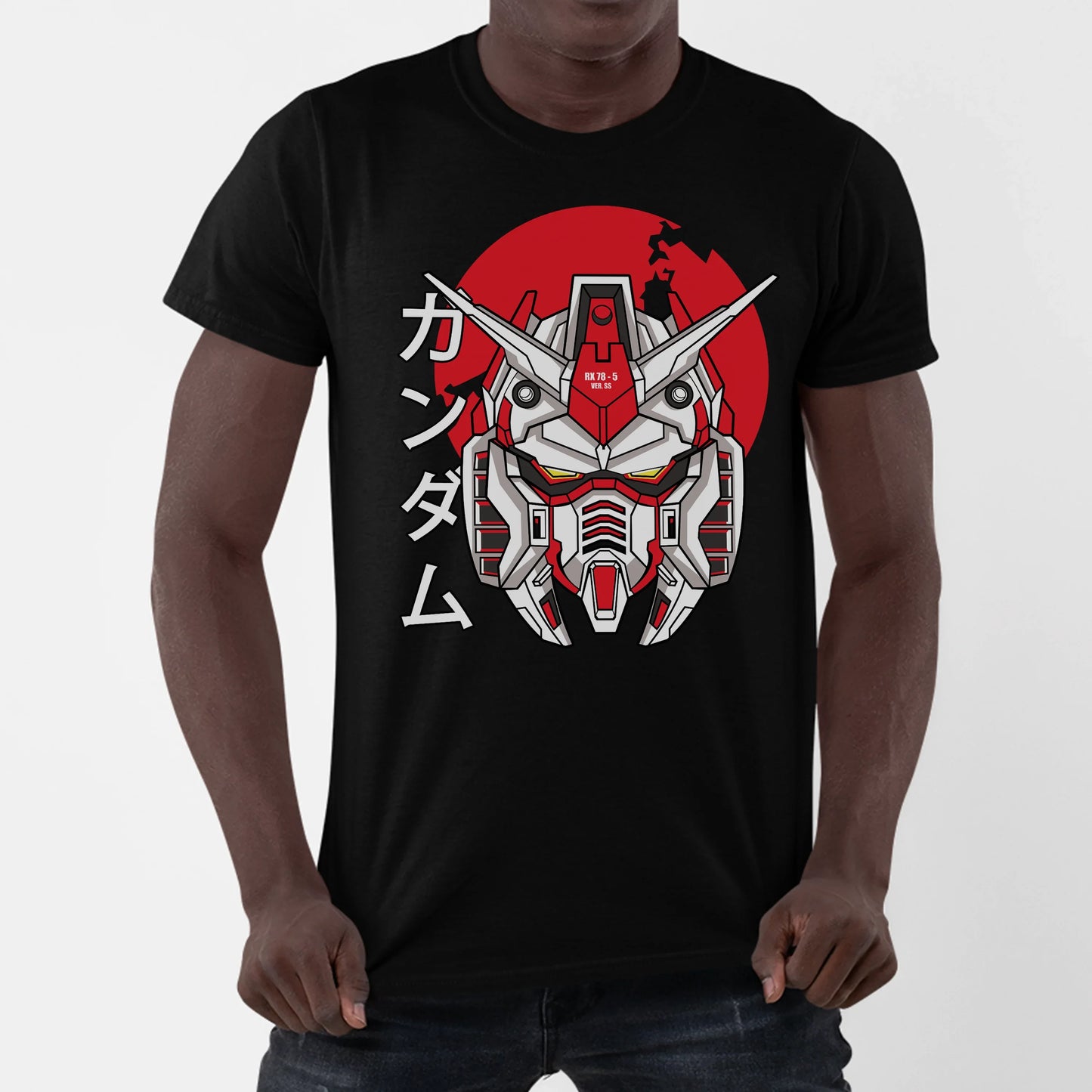 Camiseta Gundam RX-78-5 Preto