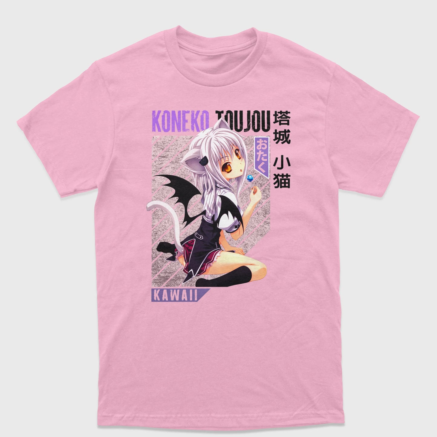 Camiseta Basica High School DxD Rosa Bebe