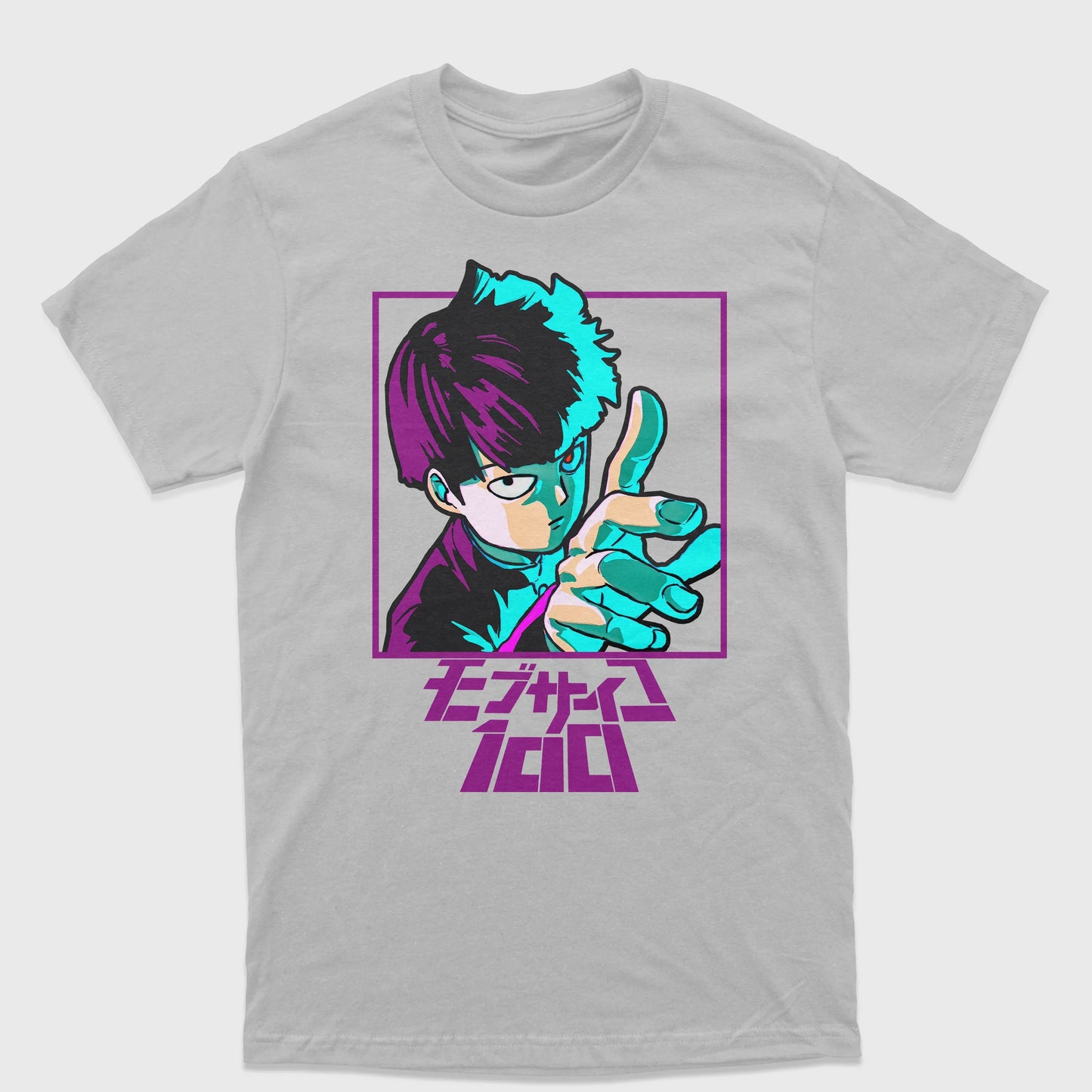 Camiseta Mob Psycho 100 Anime Kageyama-cinza