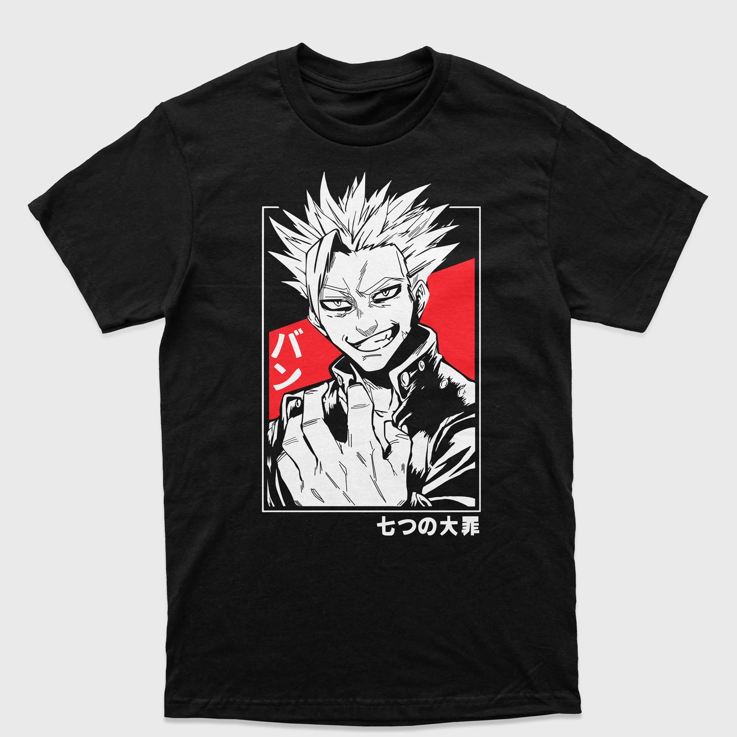 Camiseta Nanatsu No Taizai Ban Preto