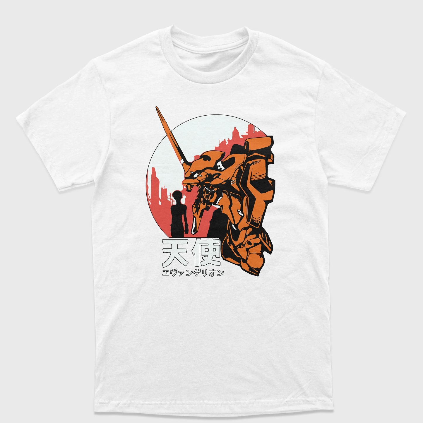Camiseta Neon Genesis Evangelion Apocalipse Branco